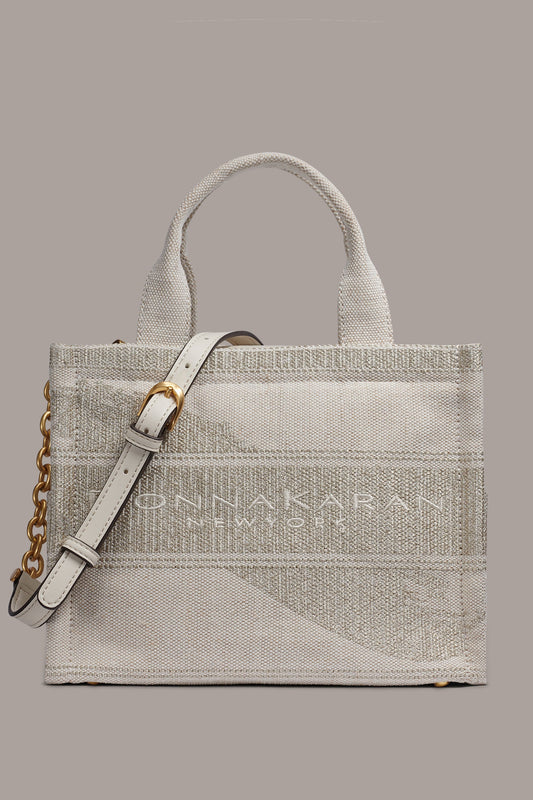 Neutral/Gold MERINO SMALL TOTE Donna Karan