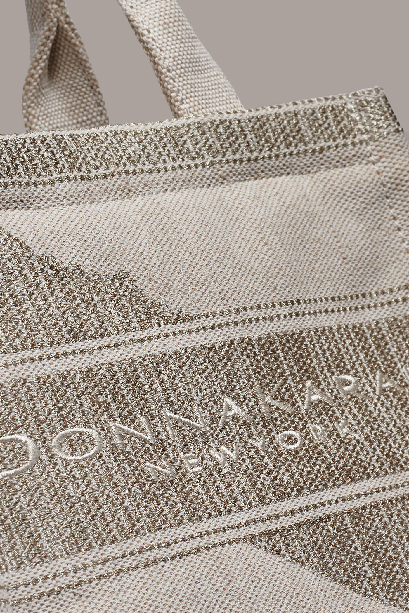 Neutral/Gold MERINO SMALL TOTE Donna Karan