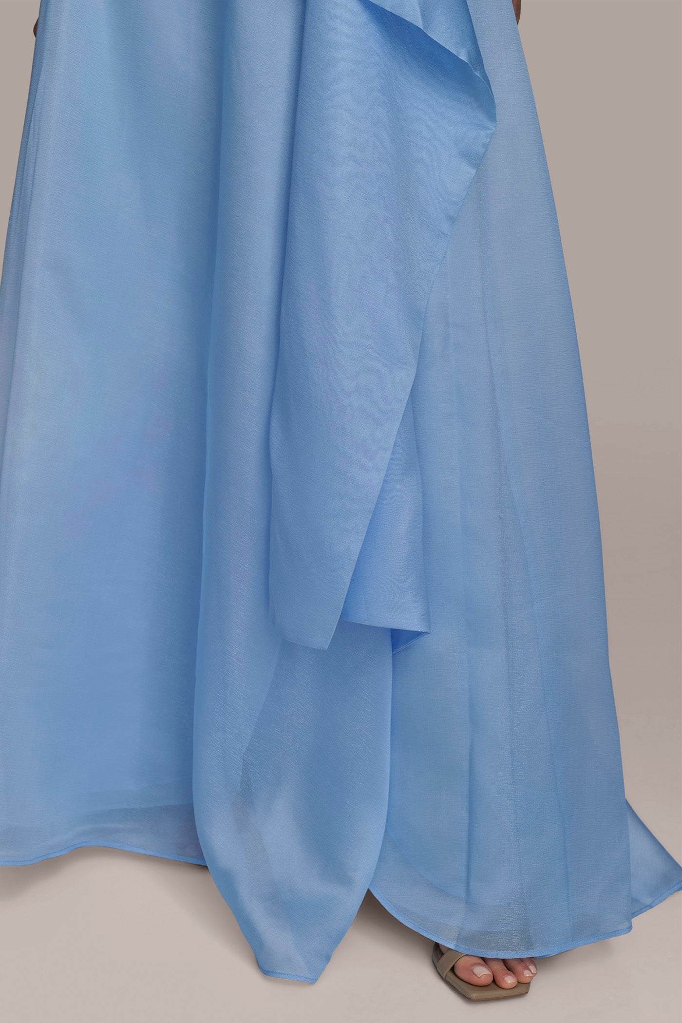 cielo ORGANZA STRAPLESS CASCADING GOWN Donna Karan