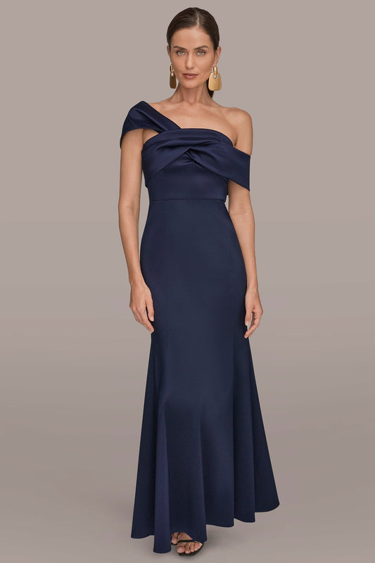 Ink MIKADO OFF-THE-SHOULDER GOWN Donna Karan