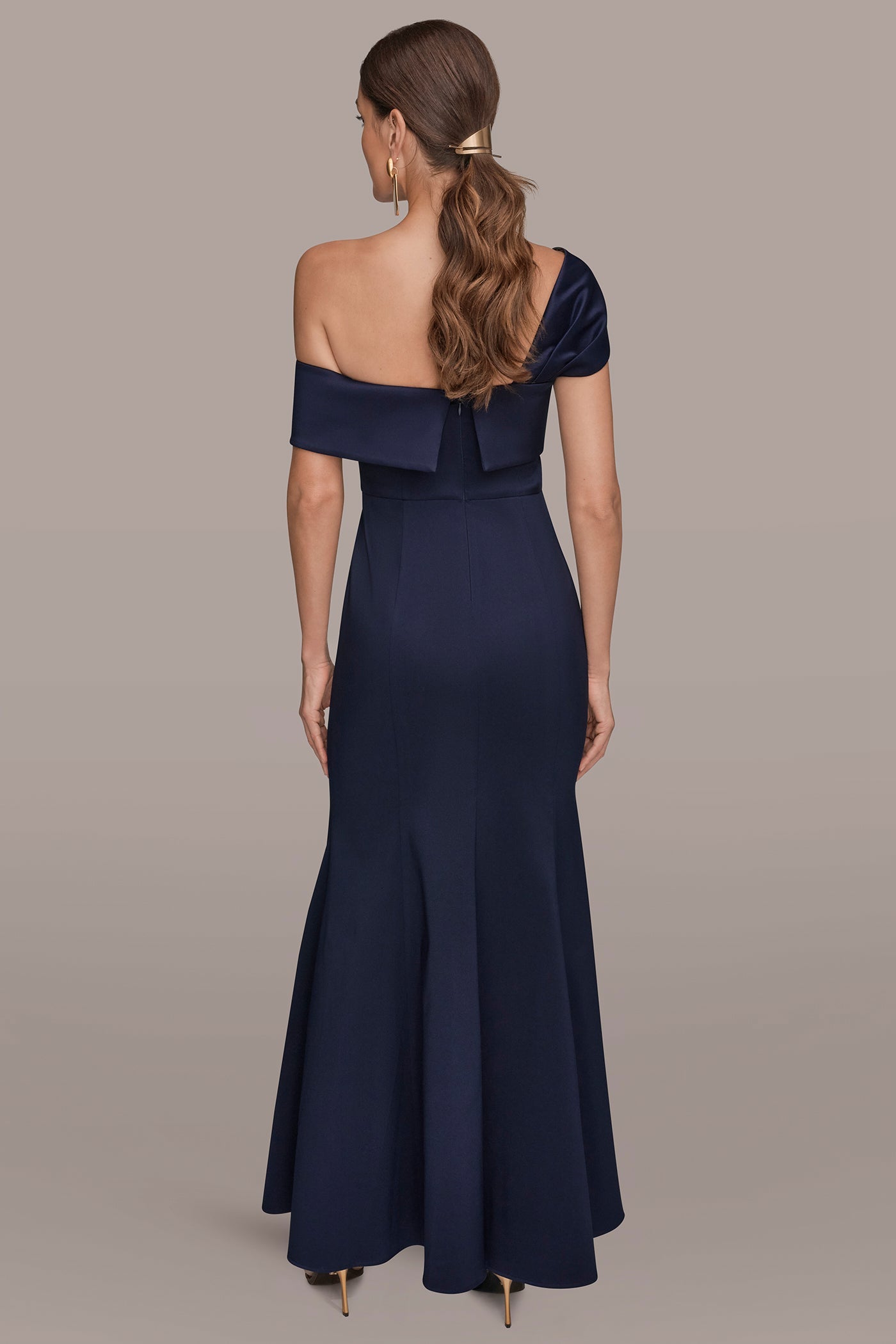 Ink MIKADO OFF-THE-SHOULDER GOWN Donna Karan