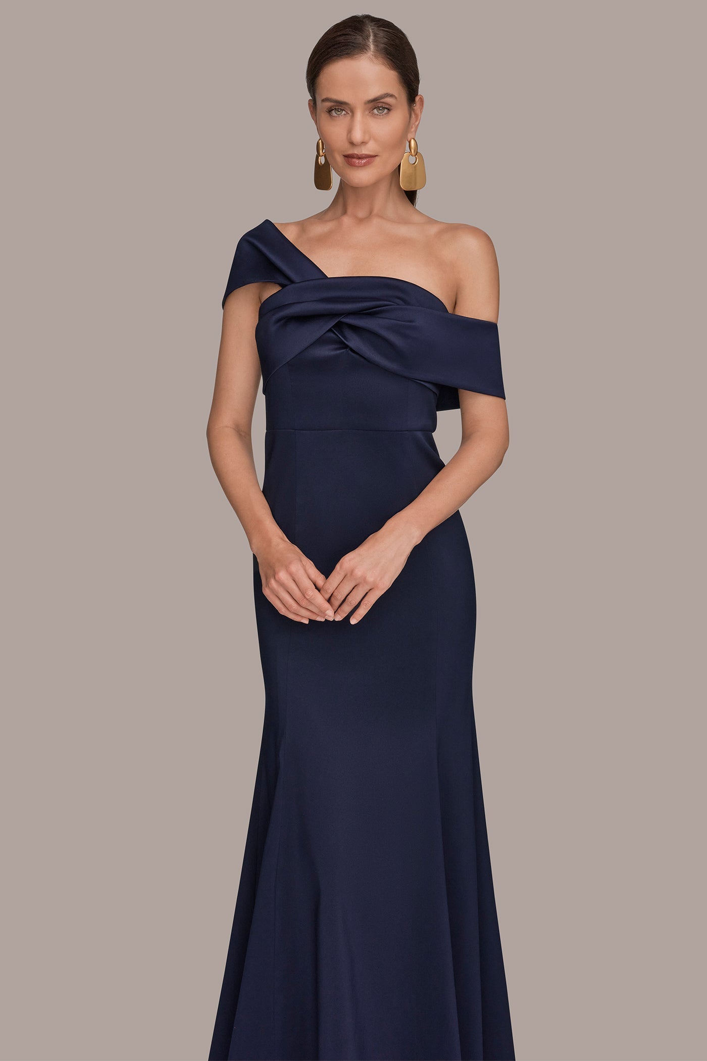 Ink MIKADO OFF-THE-SHOULDER GOWN Donna Karan