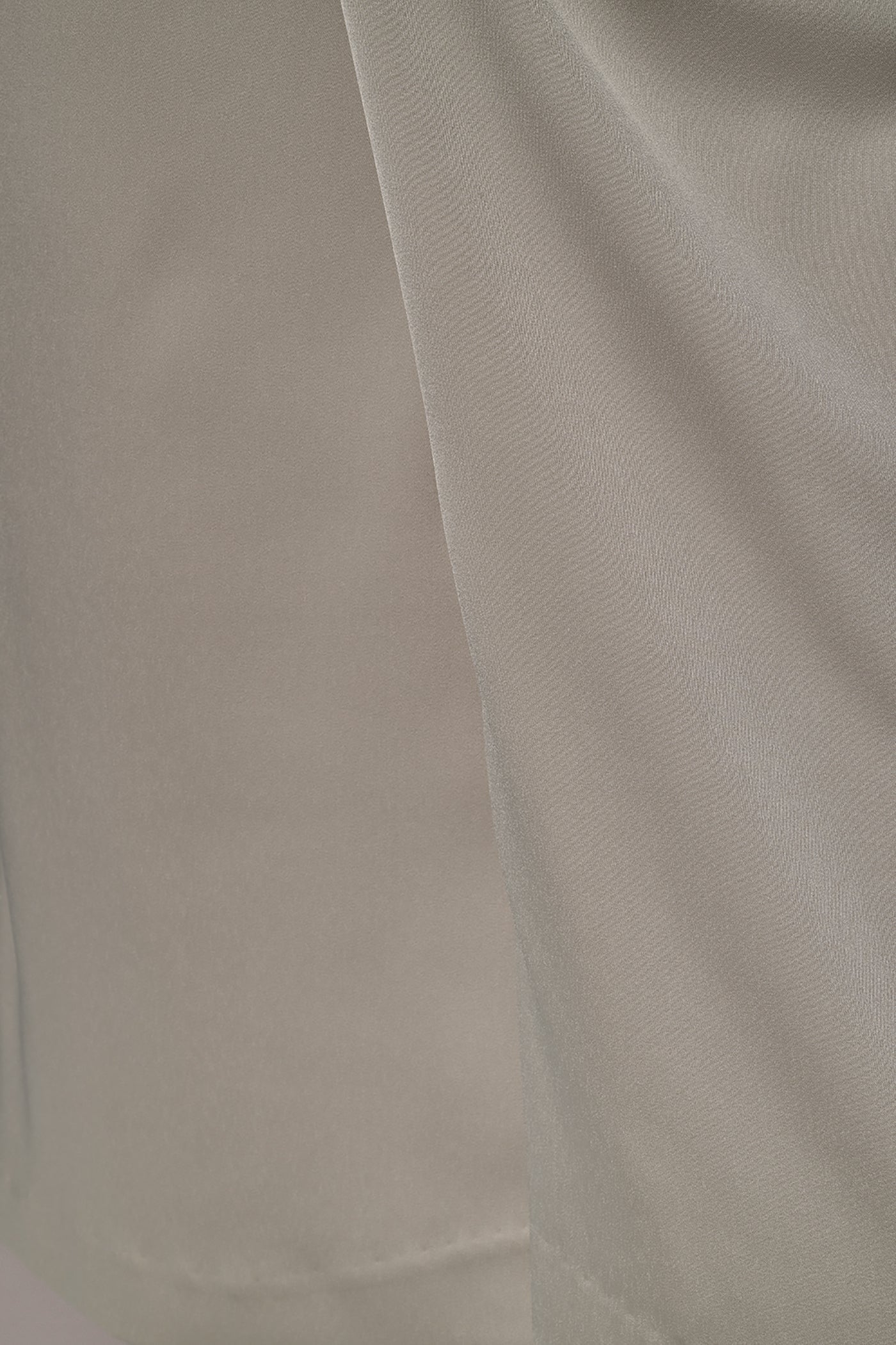 Tuscan Grey LONG SLEEVE WRAP-EFFECT SHIRT DRESS Donna Karan