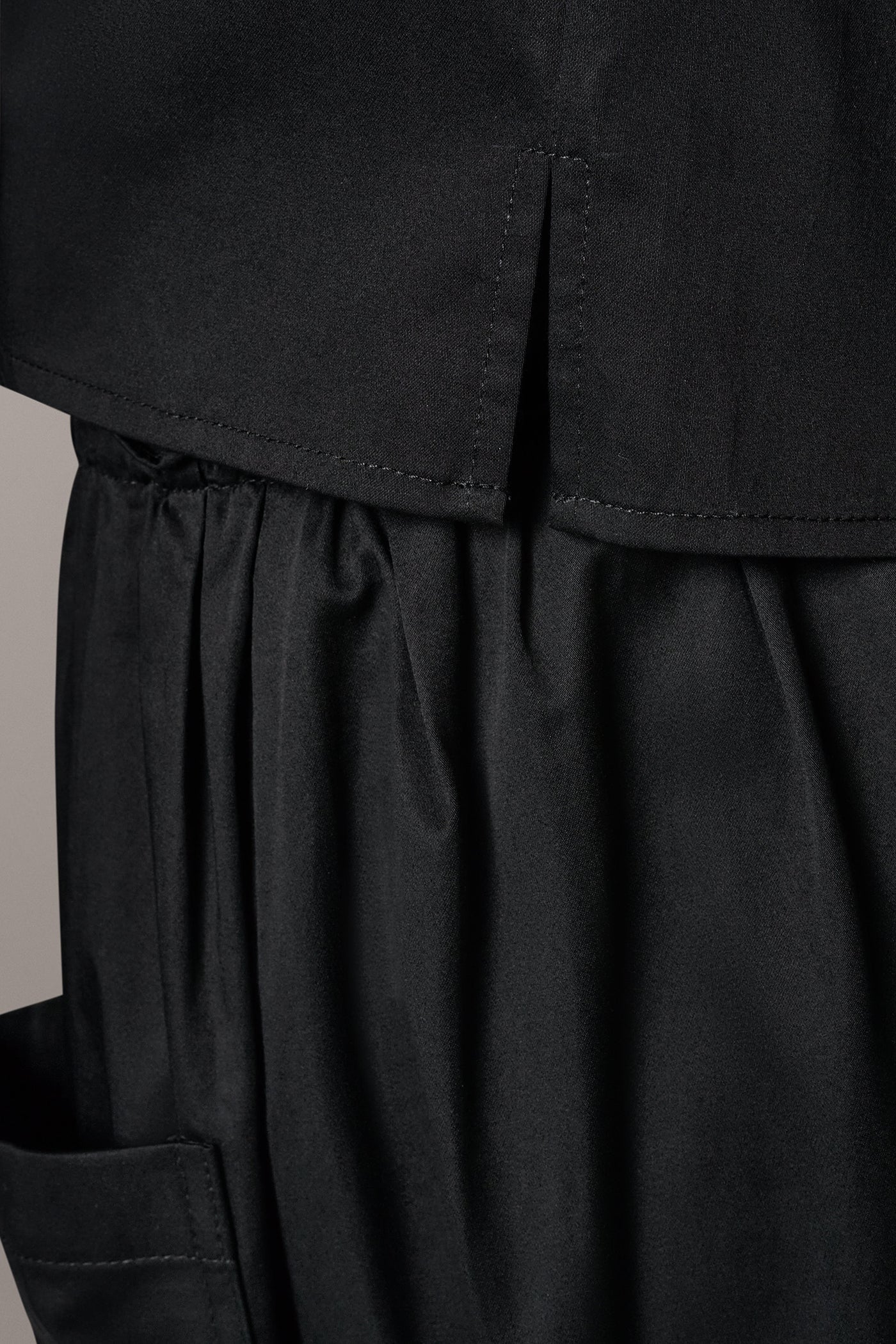 Black TWO-PIECE HALTER TOP AND MIDI SKIRT Donna Karan