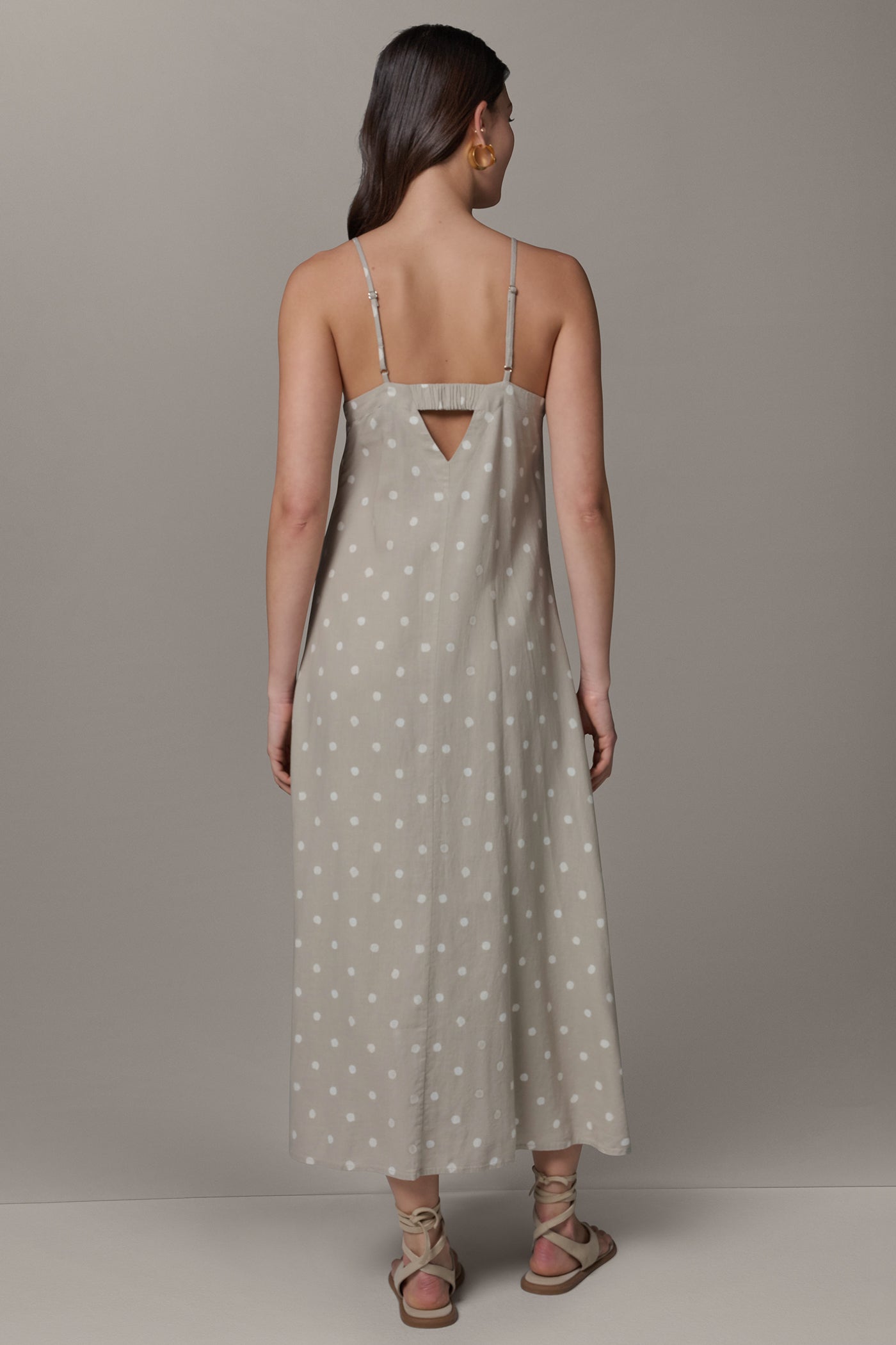 Sandstone SLEEVELESS MAXI CUTOUT DRESS Donna Karan