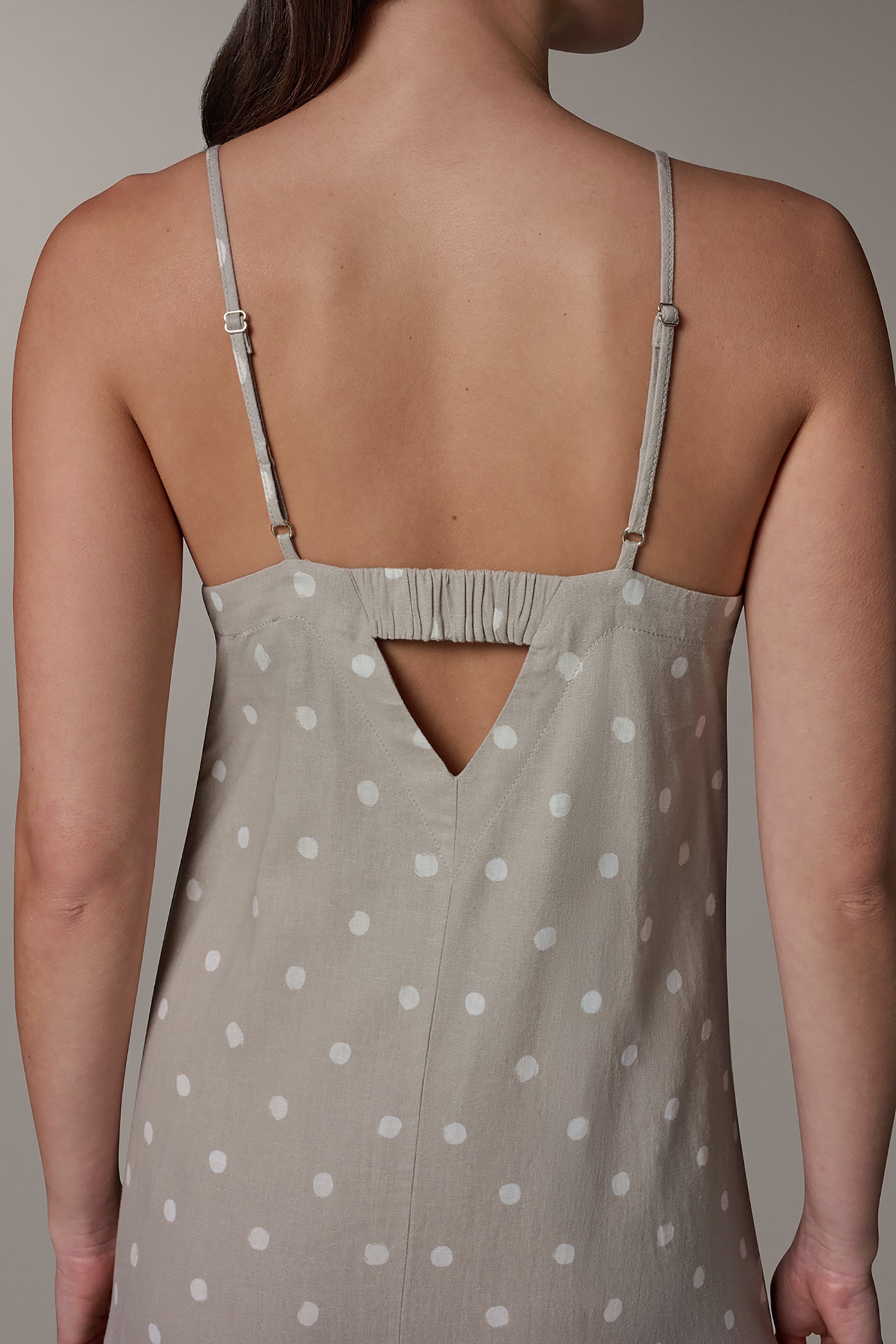 Sandstone SLEEVELESS MAXI CUTOUT DRESS Donna Karan