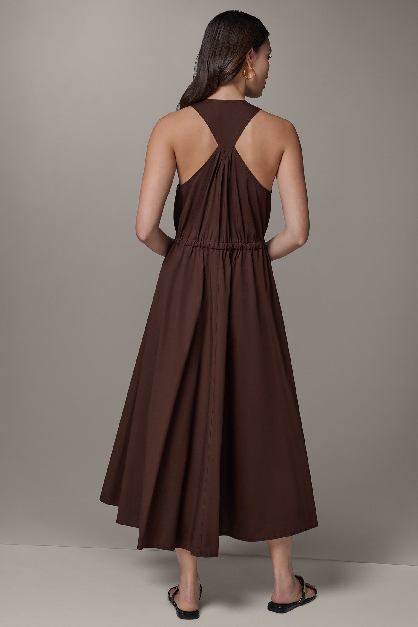 Canyon SLEEVELESS MIDI HALTER DRESS Donna Karan