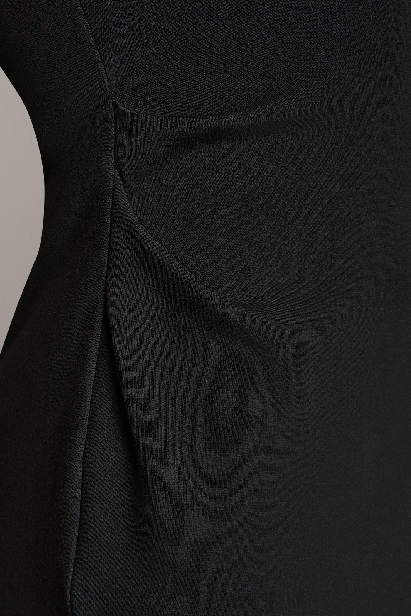 Black SLEEVELESS TWIST MIDI DRESS Donna Karan