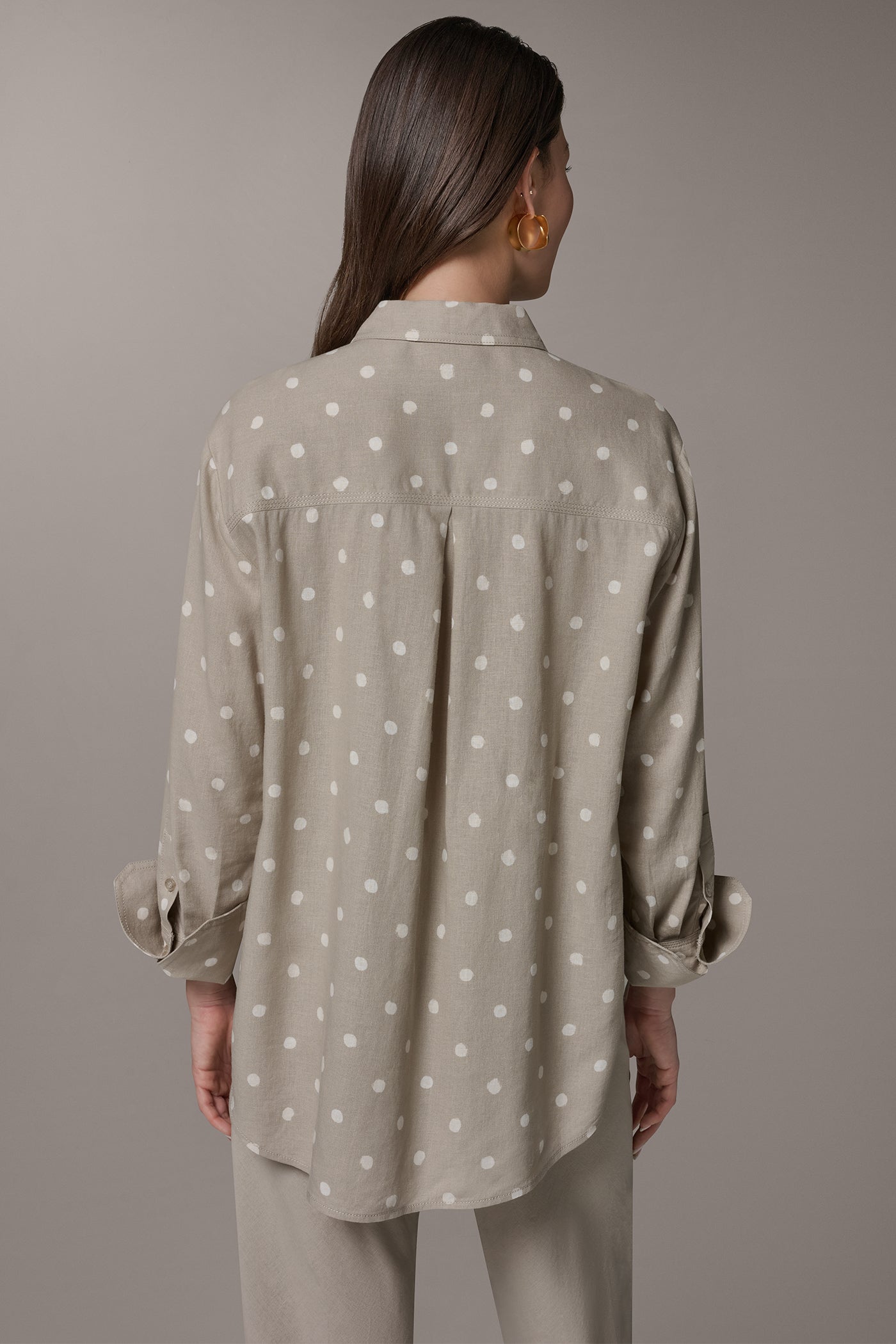 Sandstone LONG SLEEVE SHIRT Donna Karan