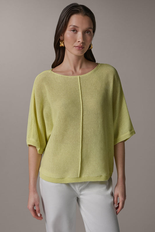 Limoncello DOLMAN SLEEVE BALLET NECK SWEATER Donna Karan