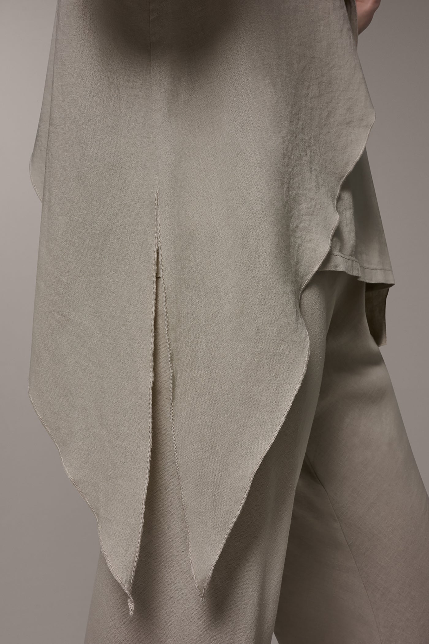 Sandstone 3/4 SLEEVE OVERLAY BLOUSE Donna Karan
