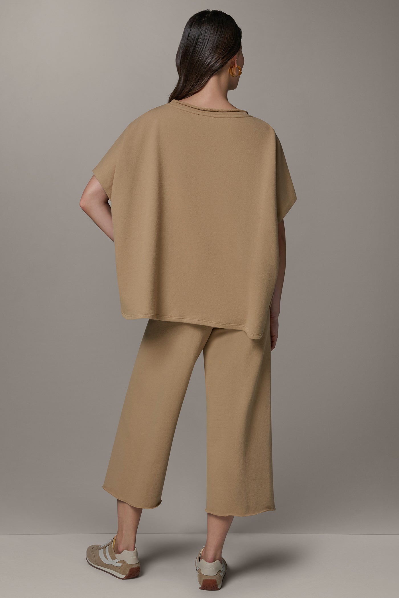 Fawn SHORT SLEEVE BOATNECK PULLOVER Donna Karan