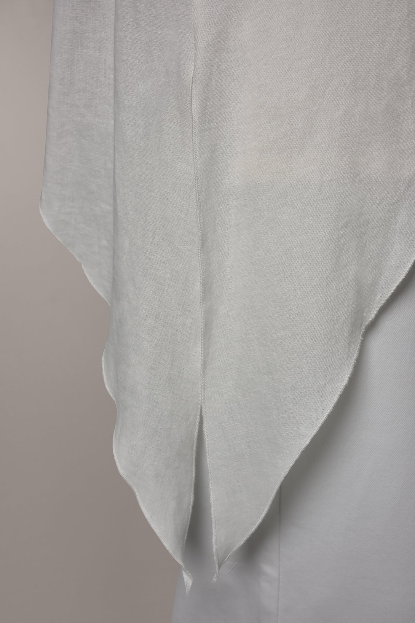 Cream 3/4 SLEEVE OVERLAY BLOUSE Donna Karan