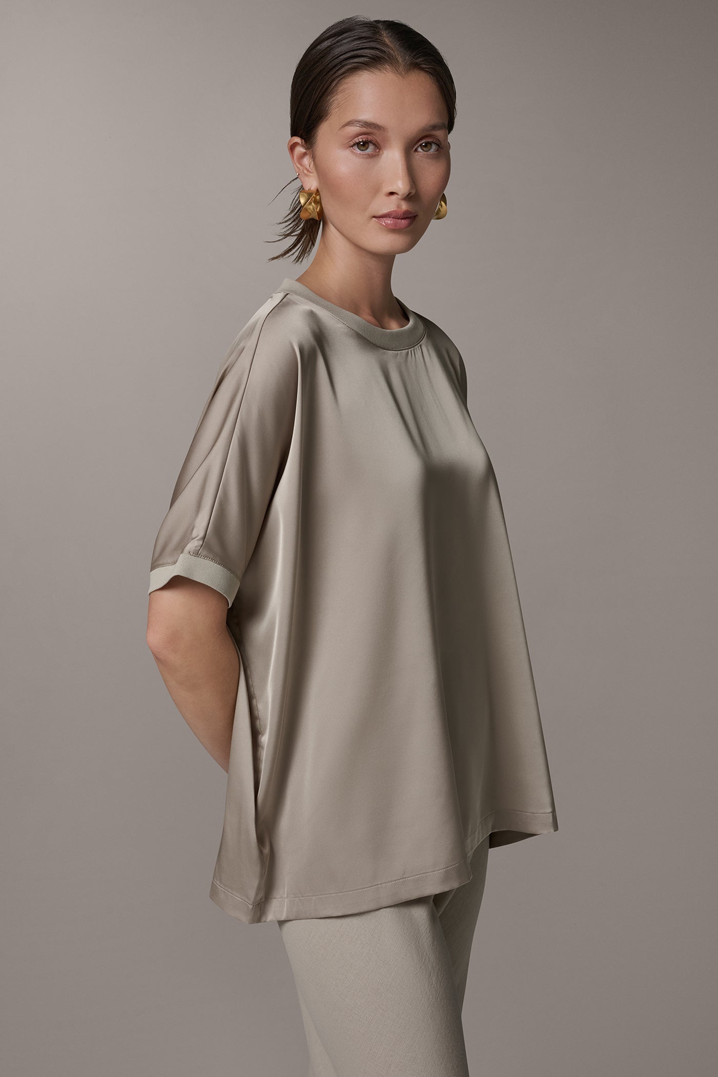 Sandstone DOLMAN SLEEVE BLOUSE Donna Karan