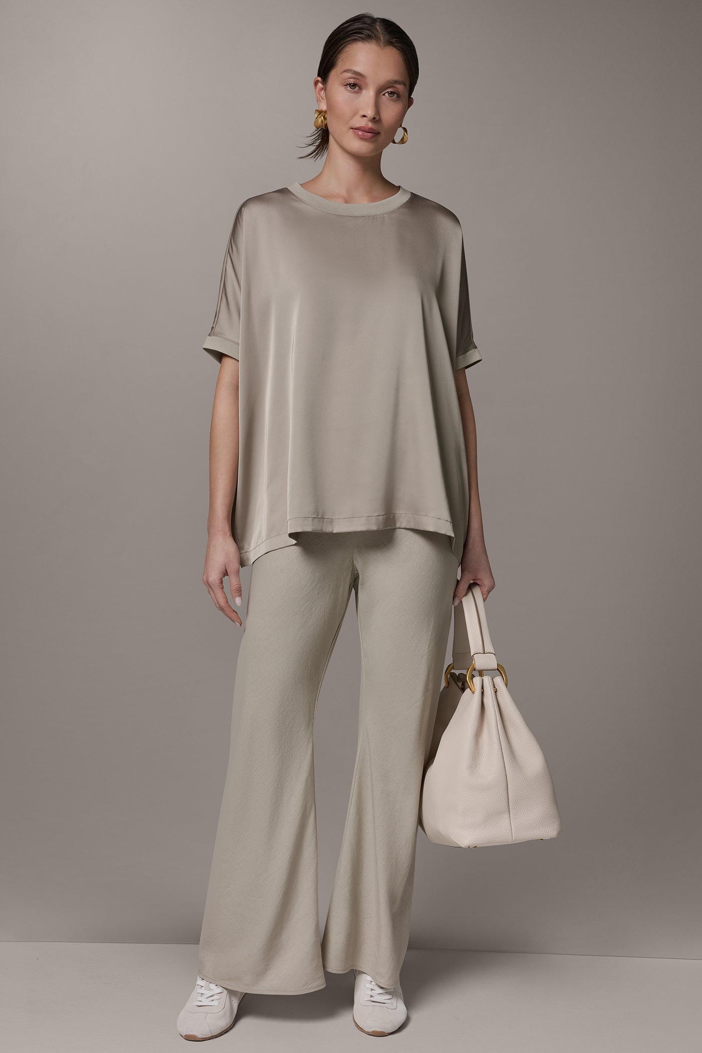 Sandstone DOLMAN SLEEVE BLOUSE Donna Karan