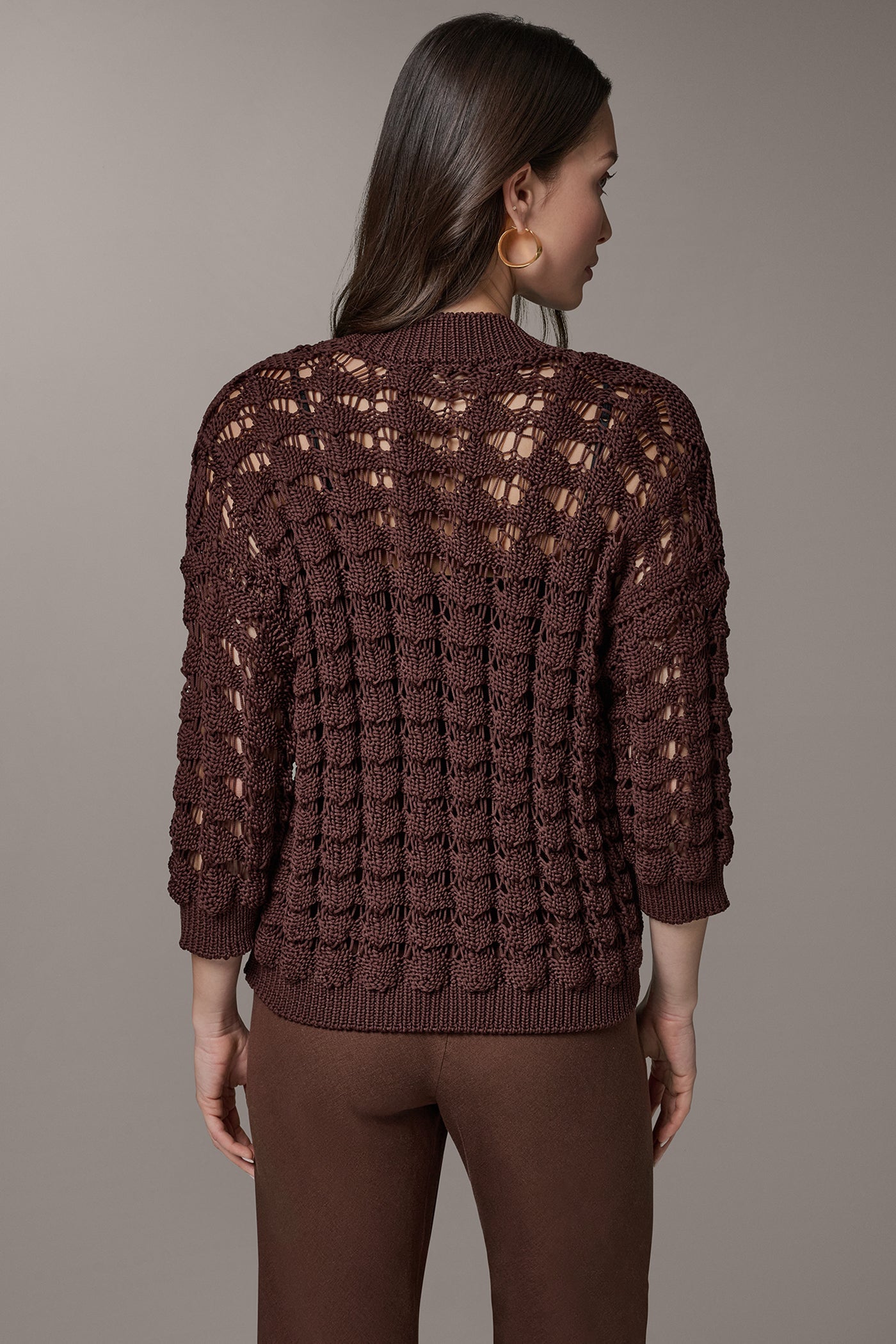 Canyon 3/4 SLEEVE SWEATER Donna Karan