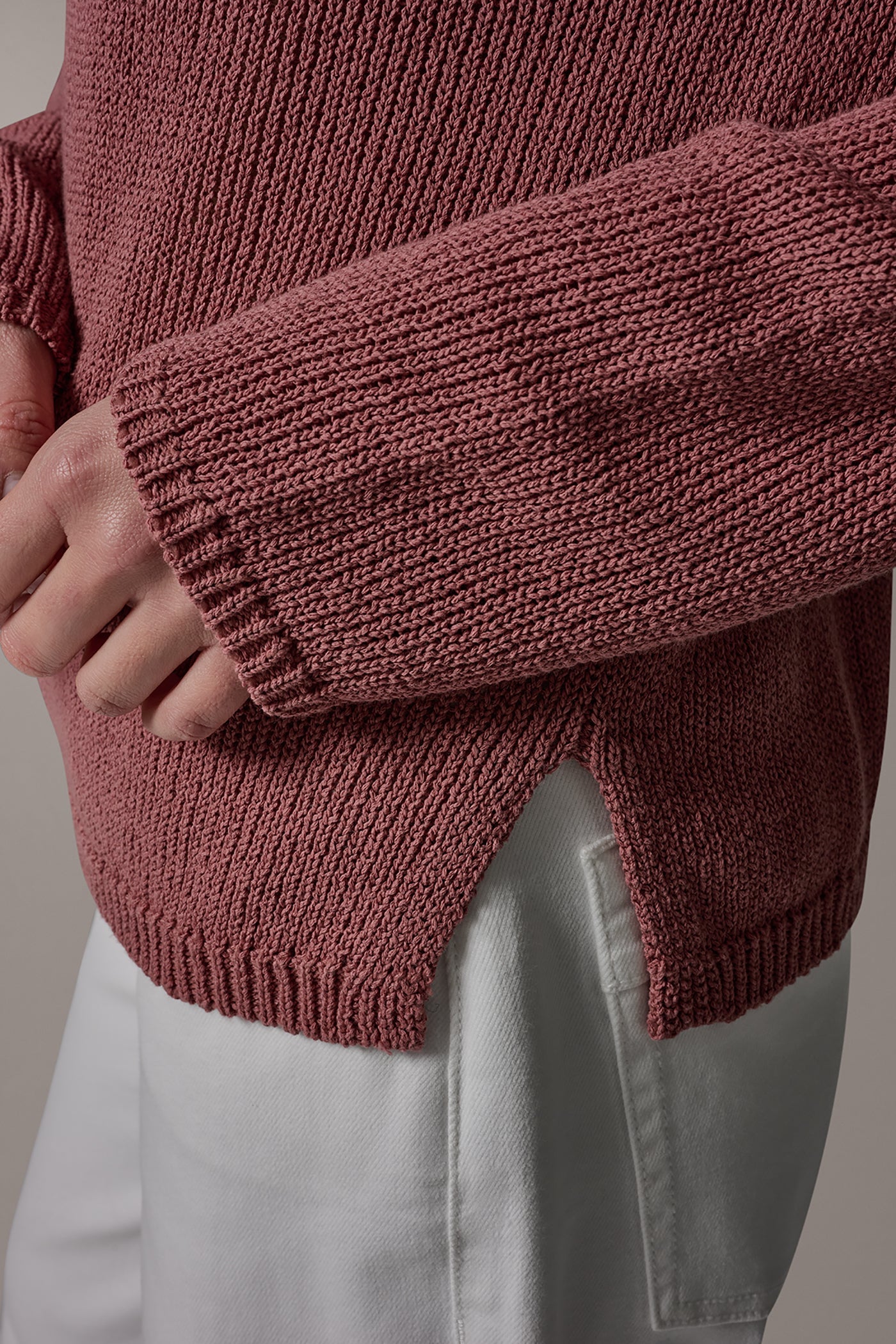 Desert Clay LONG SLEEVE SWEATER Donna Karan