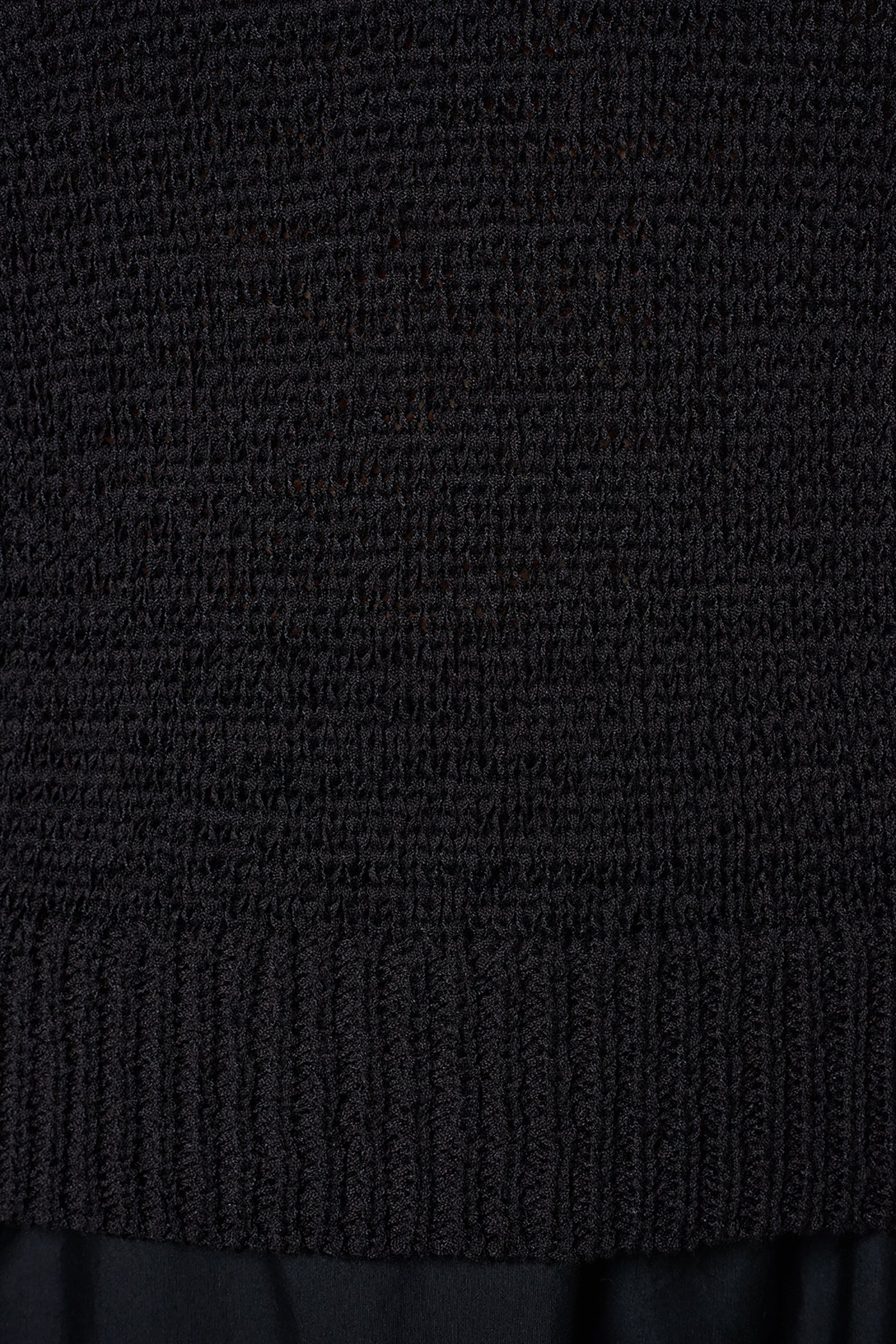 Black SLEEVELESS POLO SWEATER Donna Karan