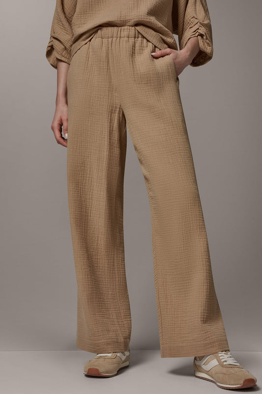 FAWN MID-RISE STRAIGHT-LEG PANT Donna Karan