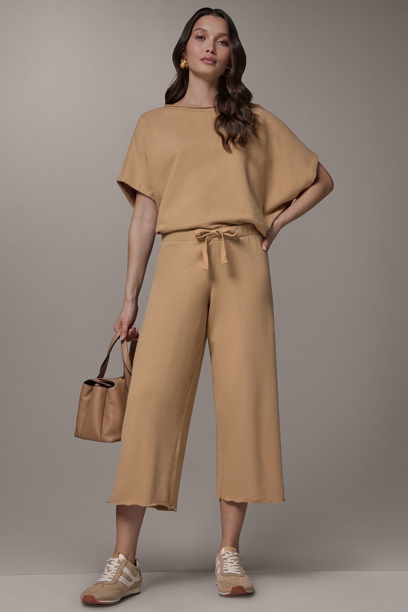Fawn MID-RISE STRAIGHT-LEG CAPRI PANT Donna Karan
