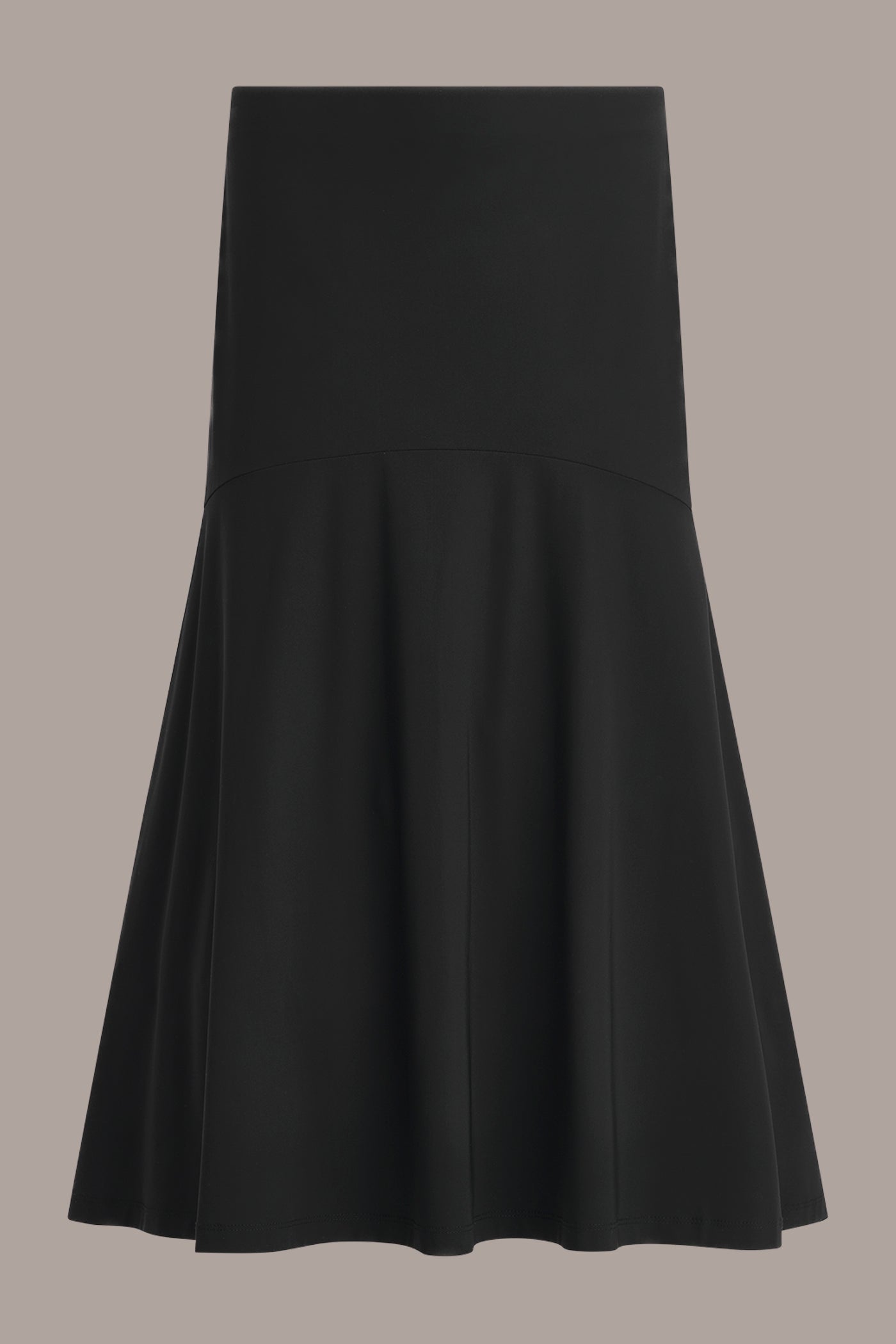 Black THE MODERN TRAVEL MIDI HI-LOW TRUMPET SKIRT Donna Karan
