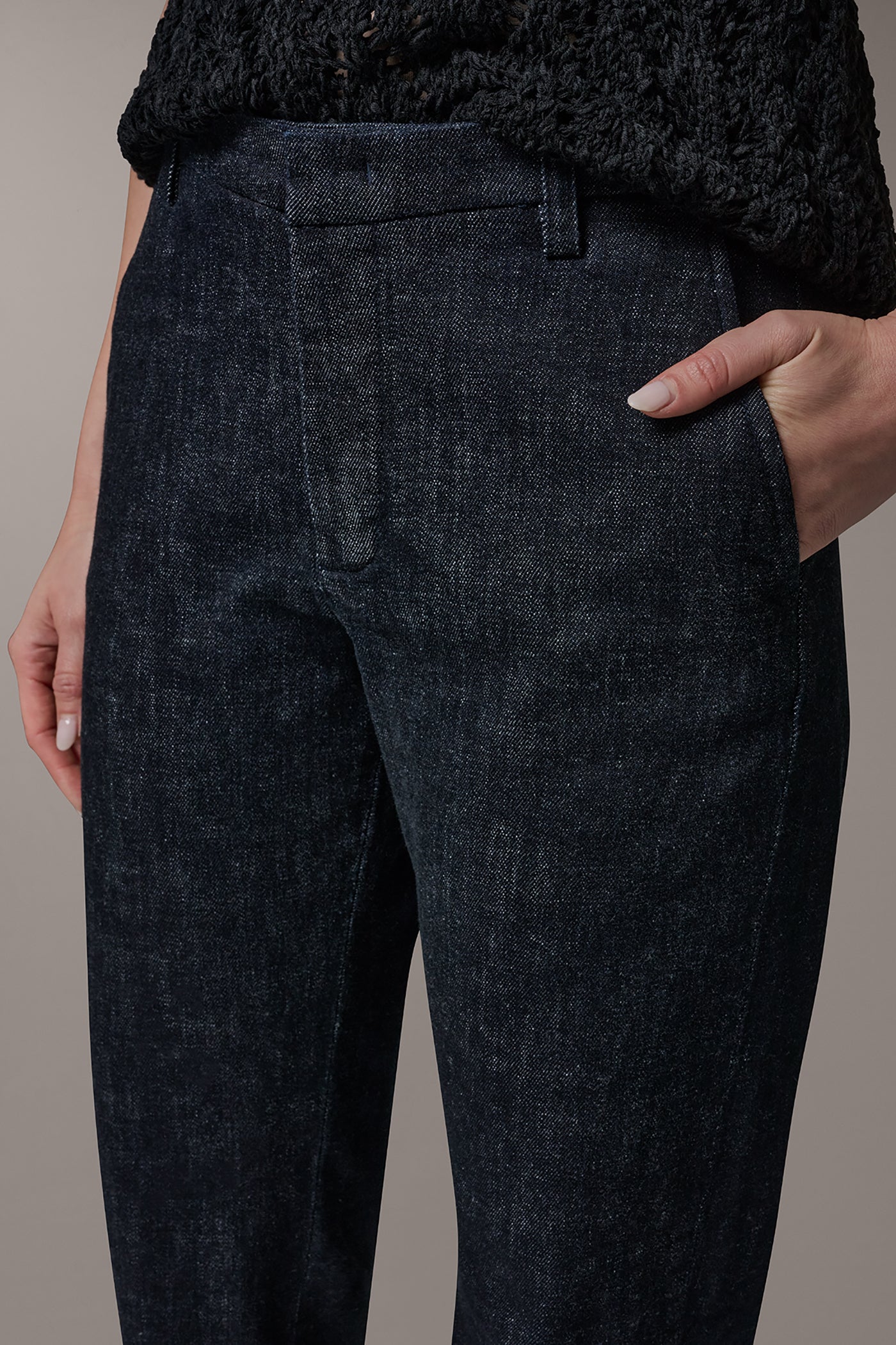 The Lacombe THE DONNA MID-RISE TROUSER JEAN Donna Karan