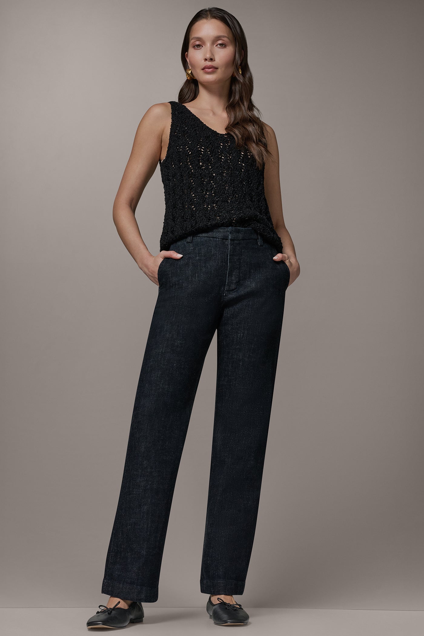 The Lacombe THE DONNA MID-RISE TROUSER JEAN Donna Karan