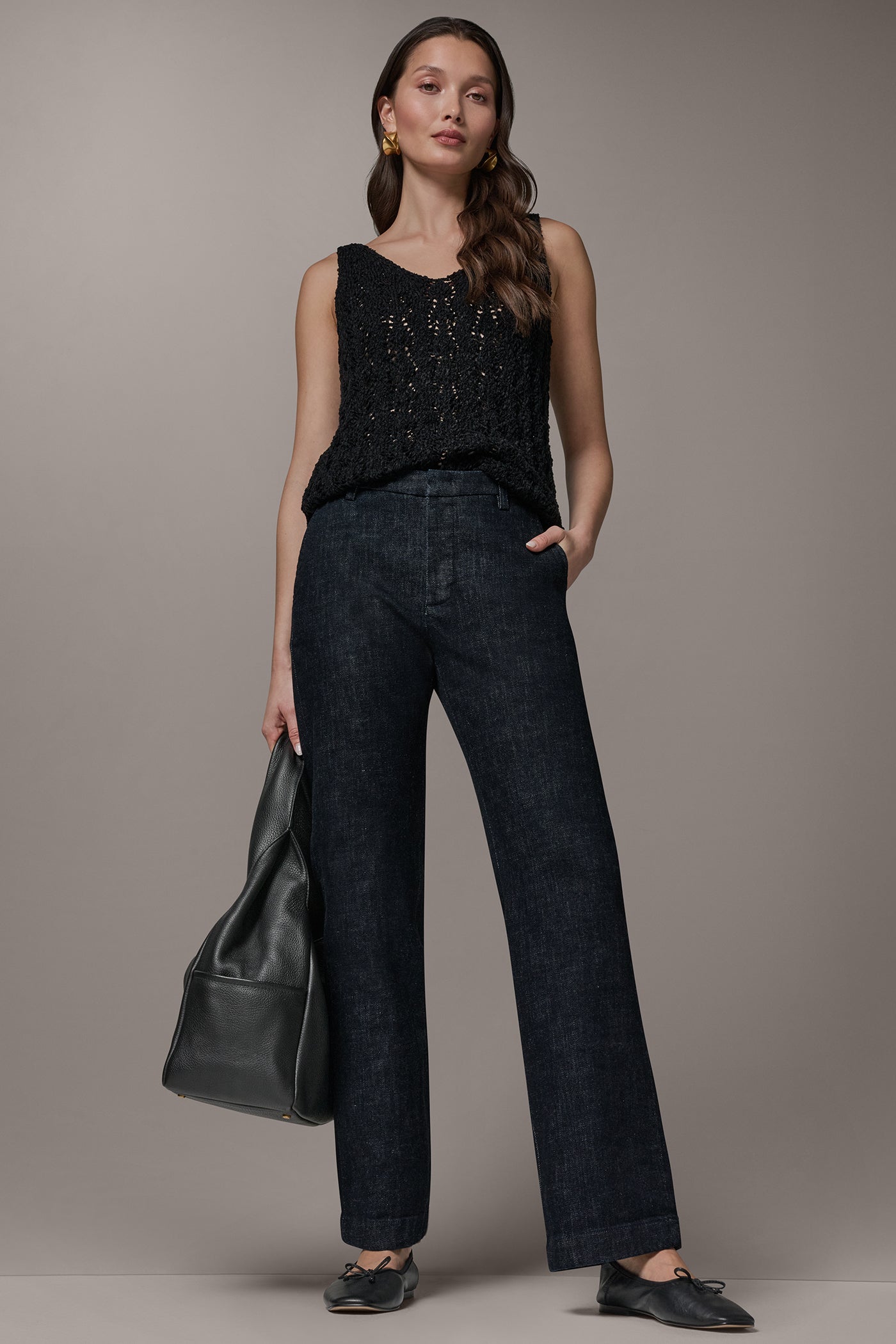 The Lacombe THE DONNA MID-RISE TROUSER JEAN Donna Karan
