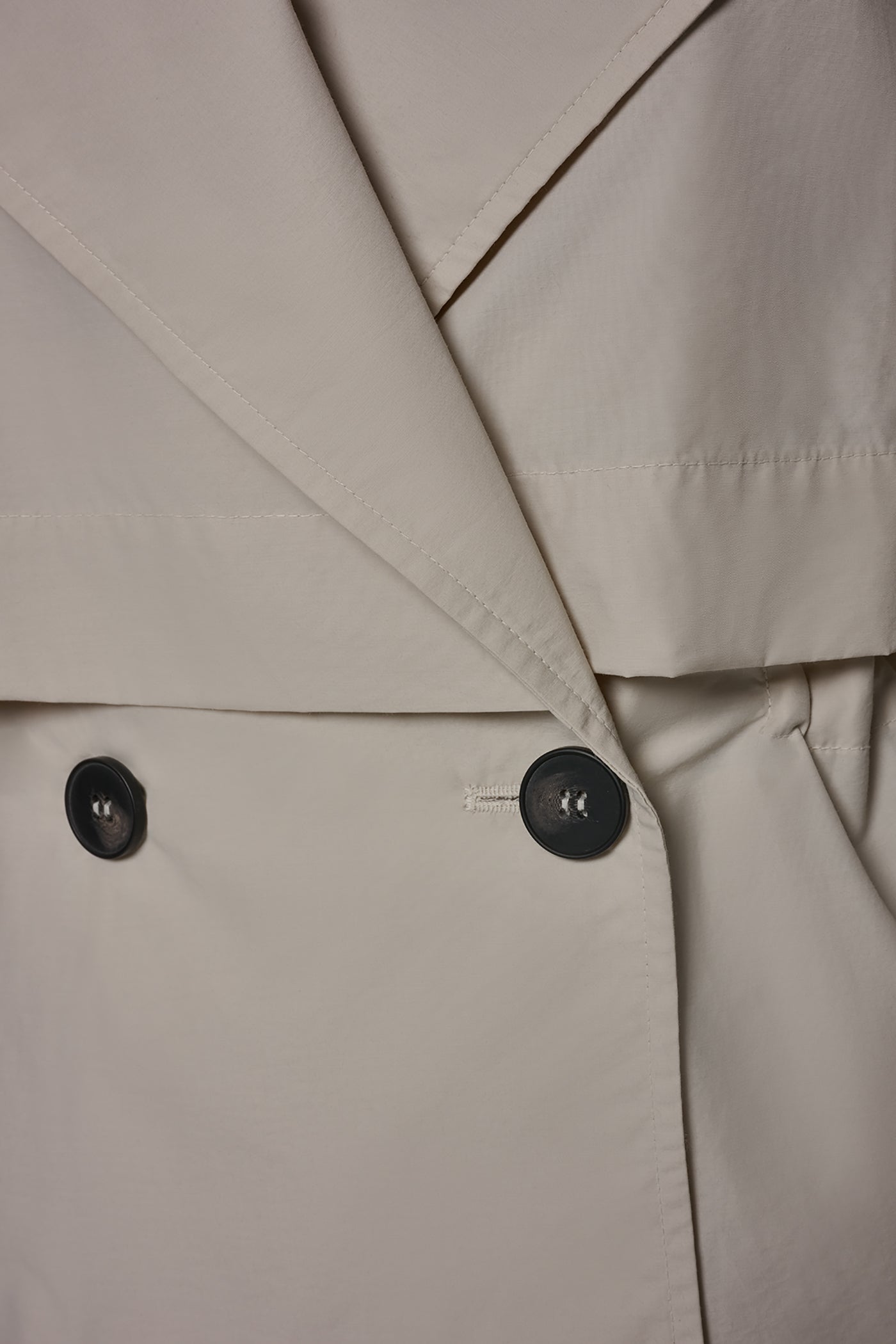 Sandstone LONG SLEEVE DOUBLE BREASTED TRENCH JACKET Donna Karan