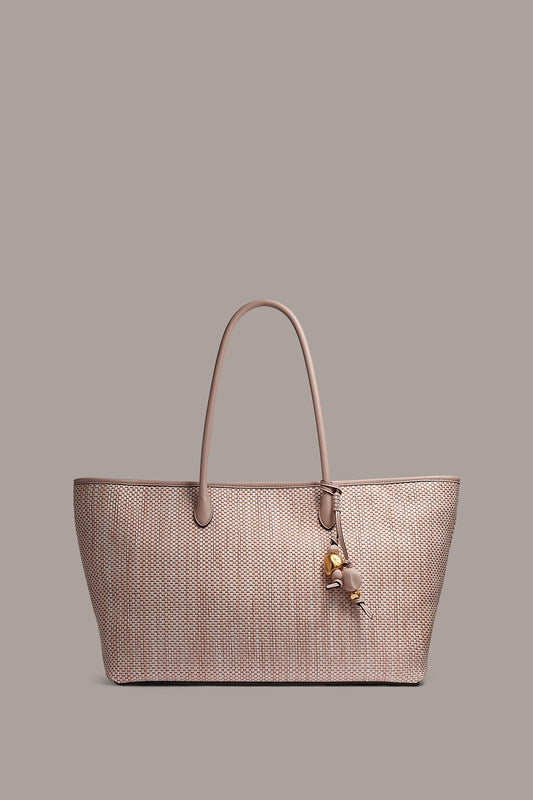 Snow Petal WEEKEND MEDIUM RAFFIA TOTE Donna Karan