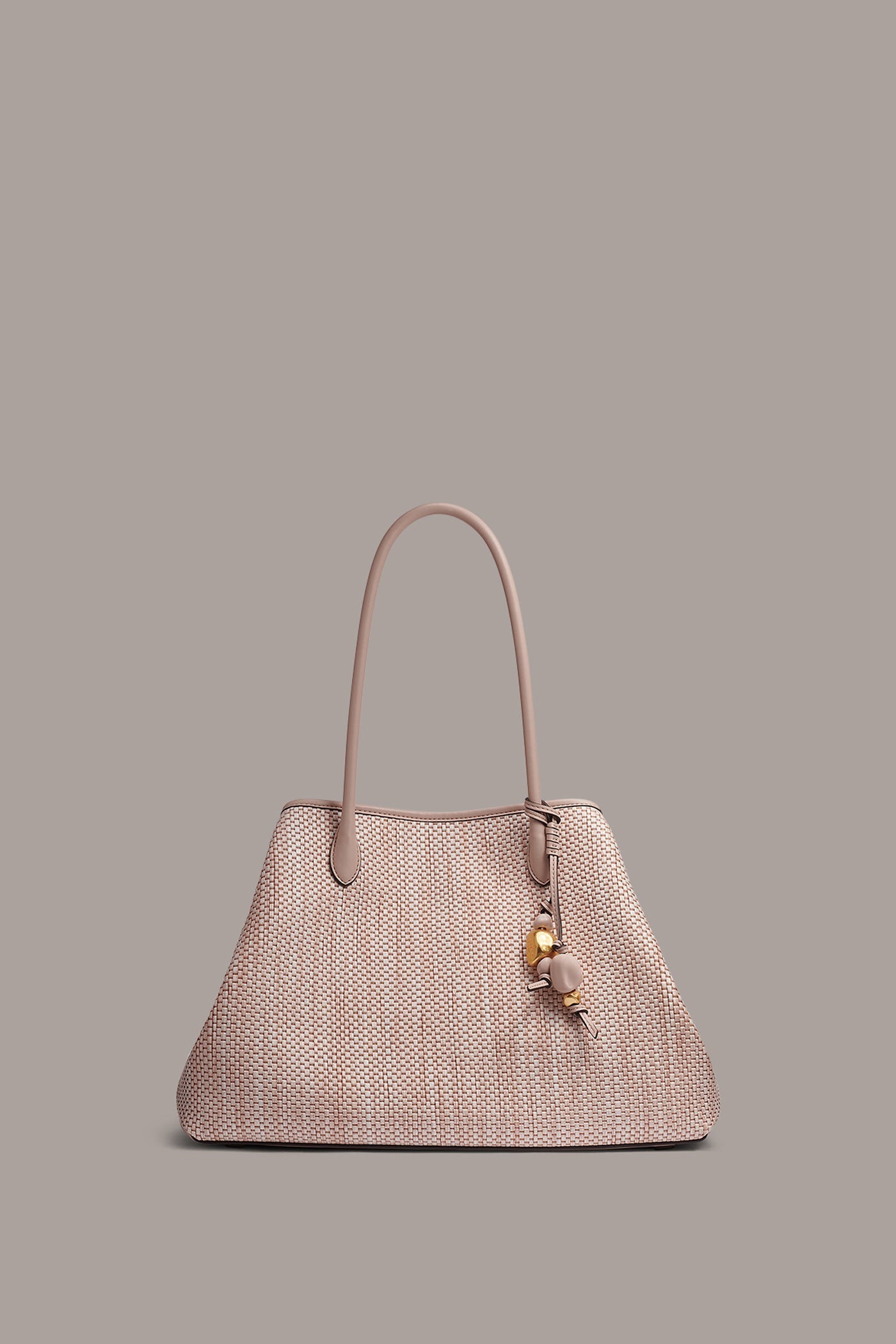 Snow Petal WEEKEND MEDIUM RAFFIA TOTE Donna Karan