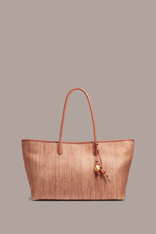 Amber WEEKEND MEDIUM RAFFIA TOTE Donna Karan