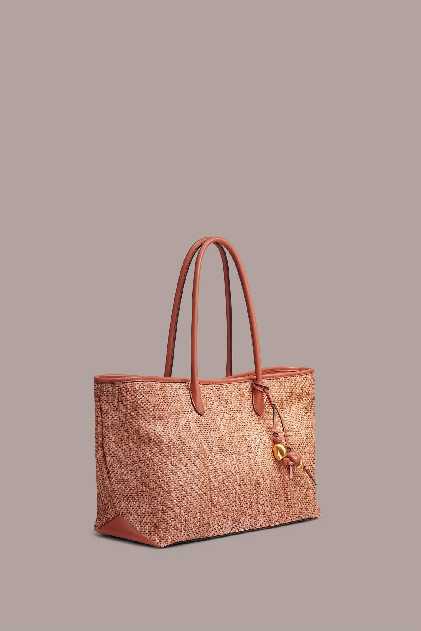 Amber WEEKEND MEDIUM RAFFIA TOTE Donna Karan