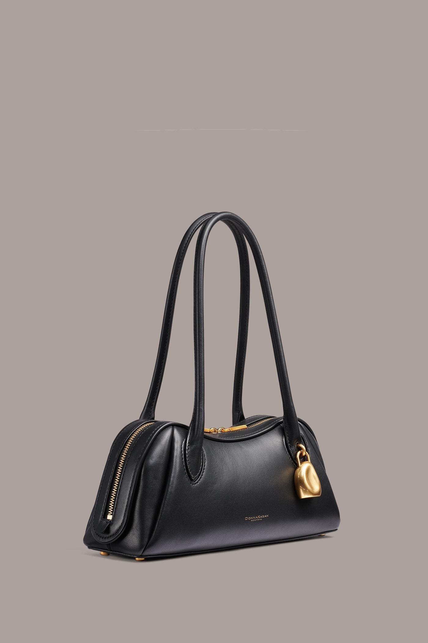 Black/Gold TERRY SHOULDER BAG Donna Karan