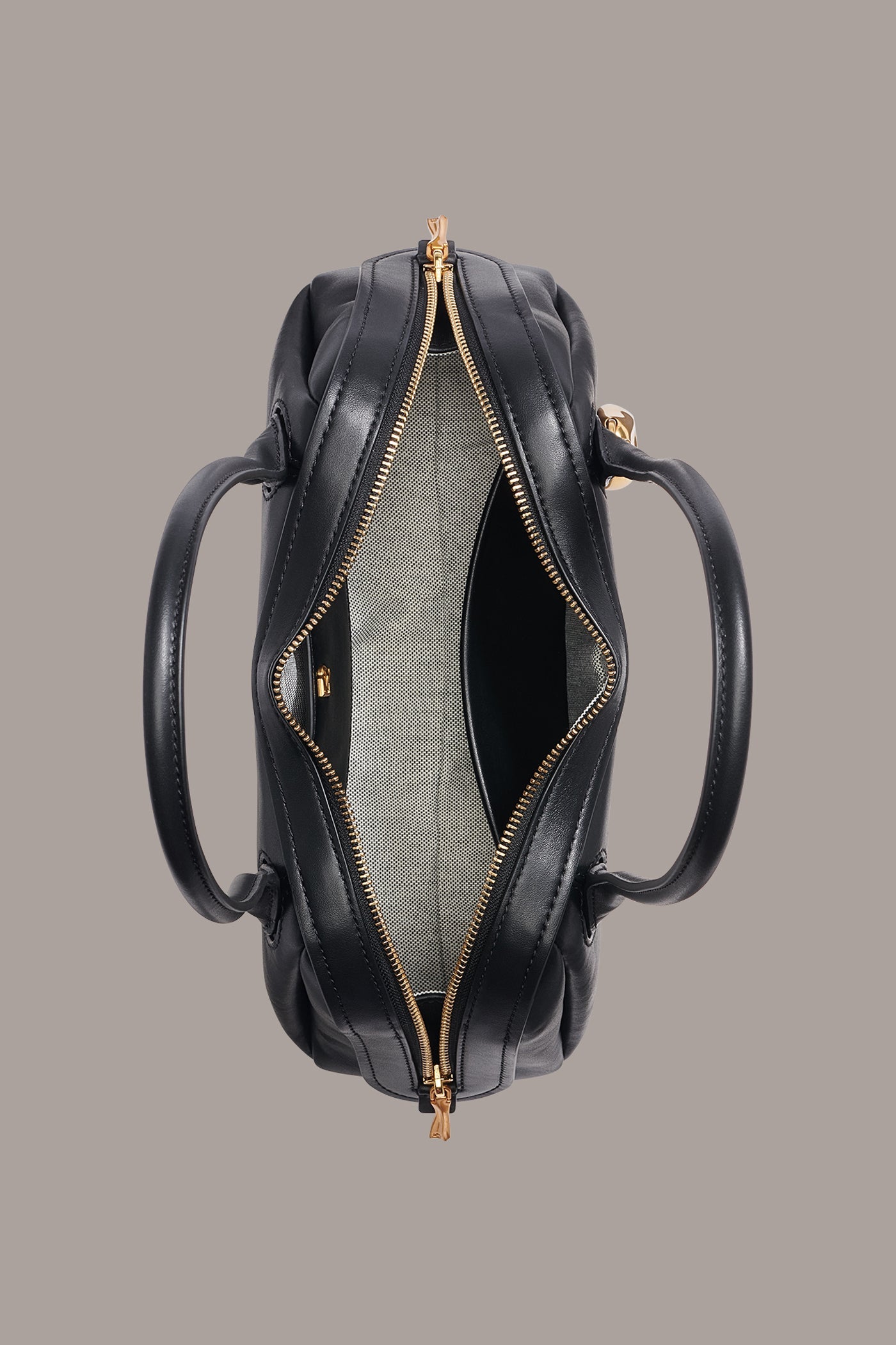 Black/Gold TERRY SHOULDER BAG Donna Karan