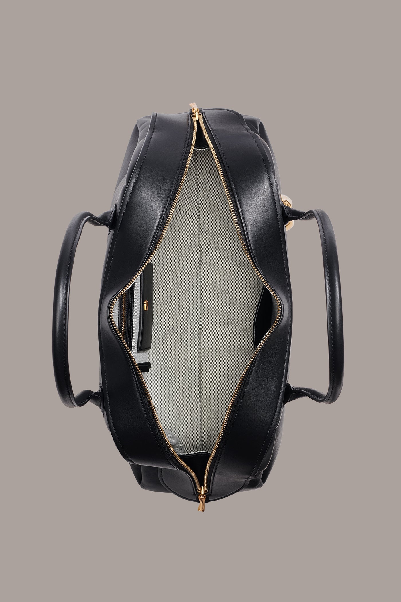 Black / Gold TERRY LARGE SHOULDER Donna Karan