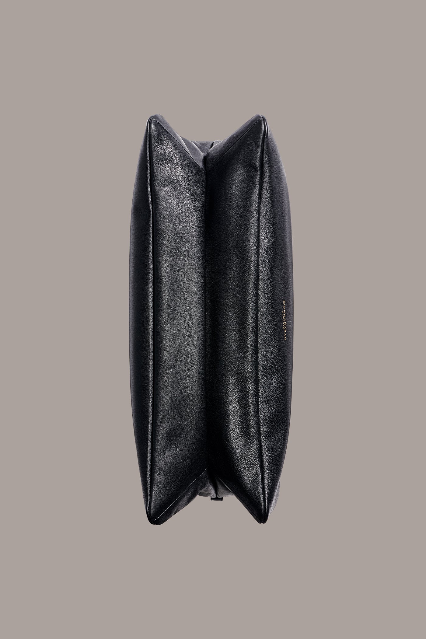 Black/Gold VELVET LARGE SHOULDER BAG Donna Karan