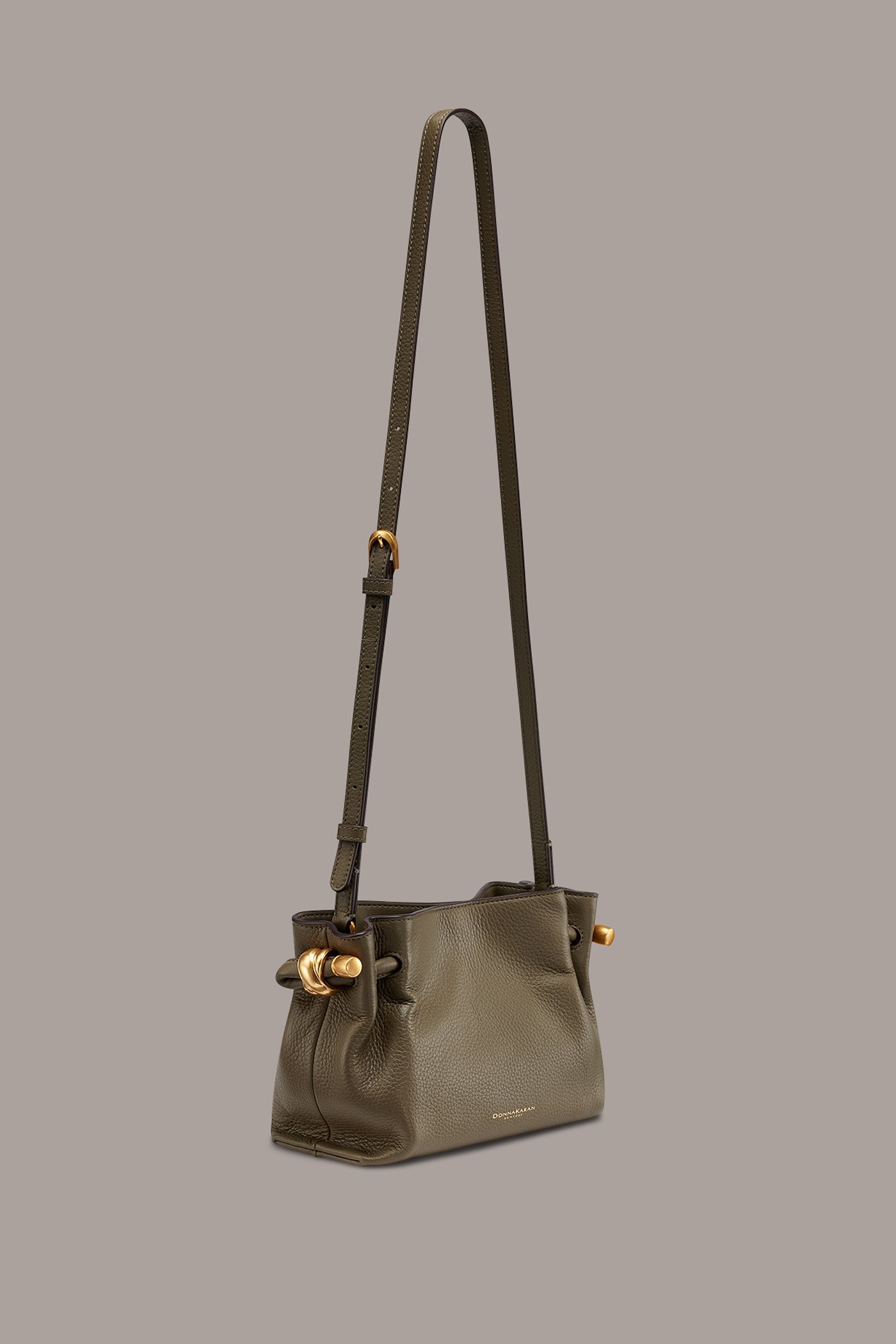 Capers CASHMERE LEATHER CROSSBODY BAG Donna Karan