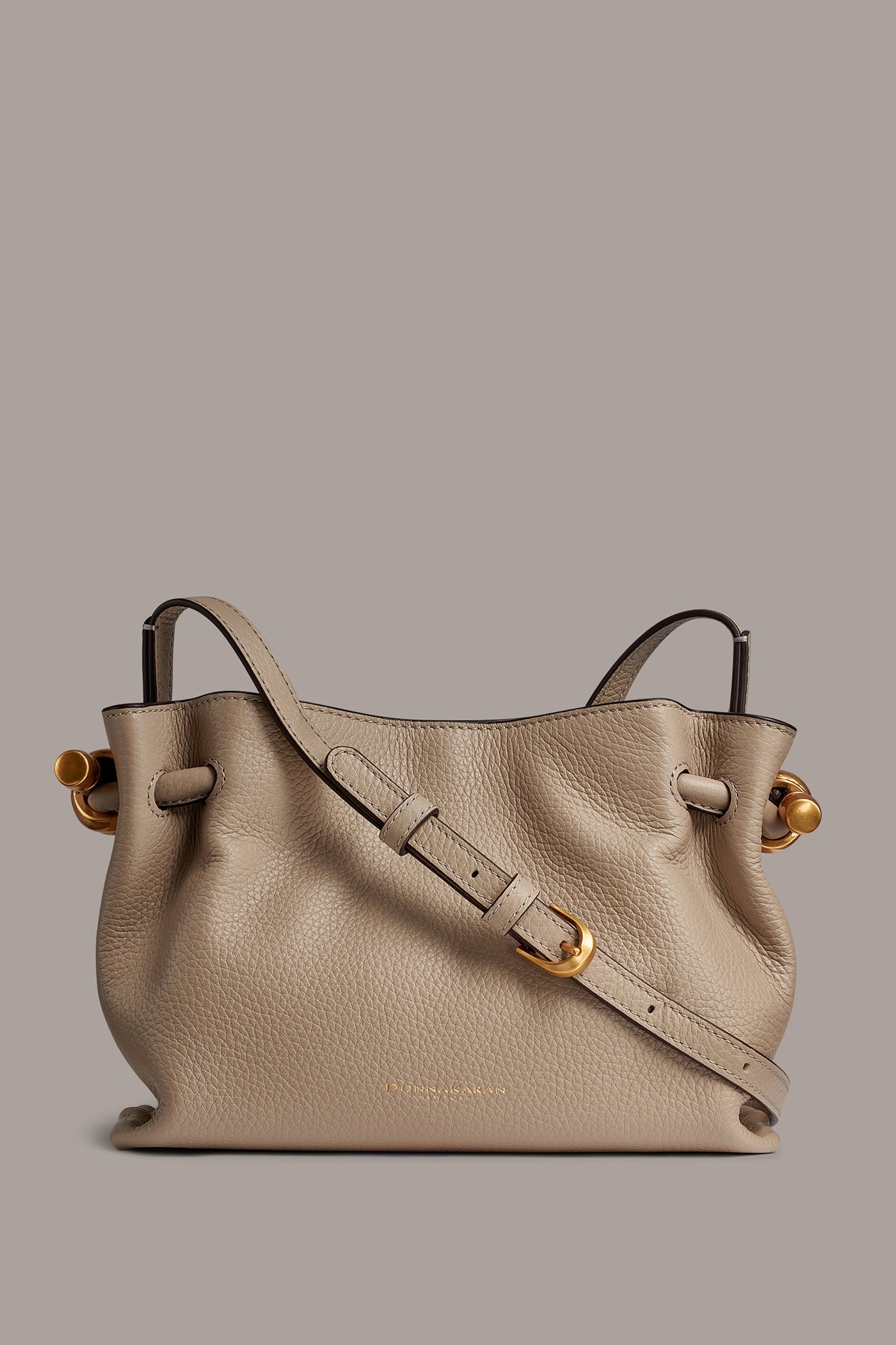 Moth CASHMERE LEATHER CROSSBODY BAG Donna Karan