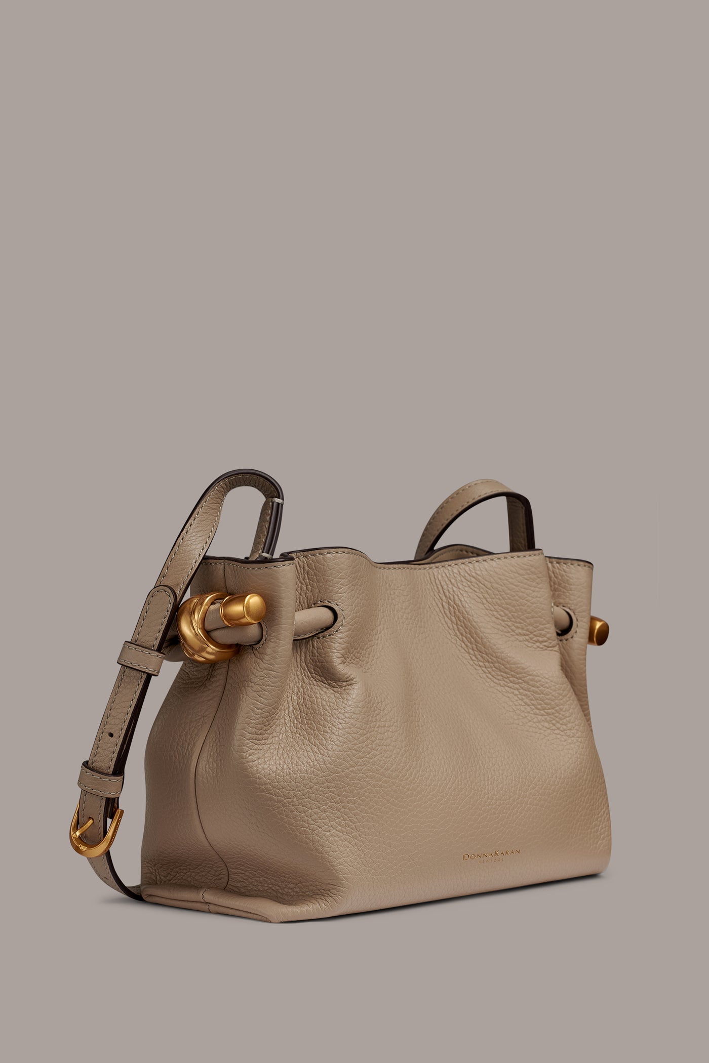 Moth CASHMERE LEATHER CROSSBODY BAG Donna Karan