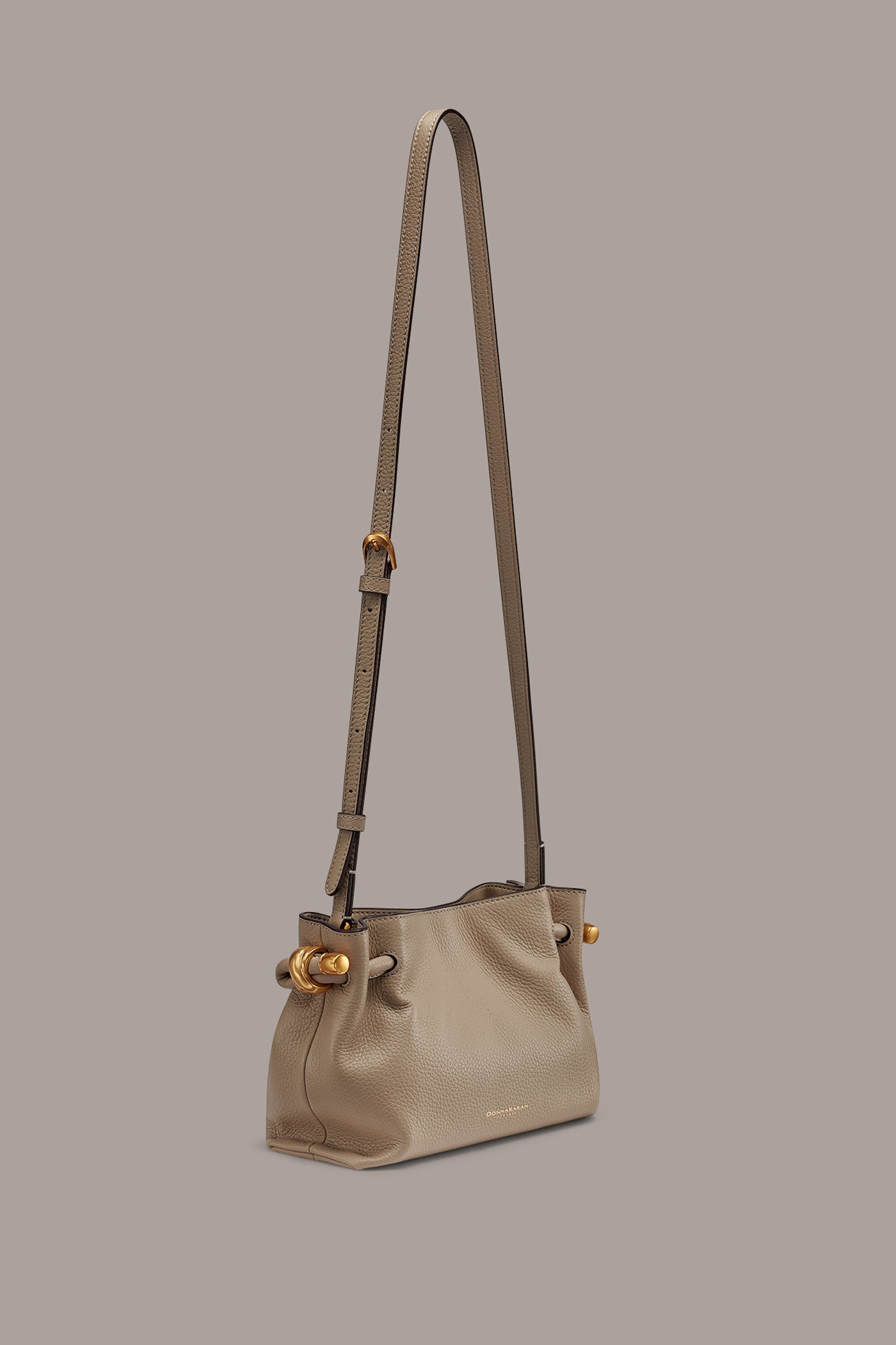 Moth CASHMERE LEATHER CROSSBODY BAG Donna Karan