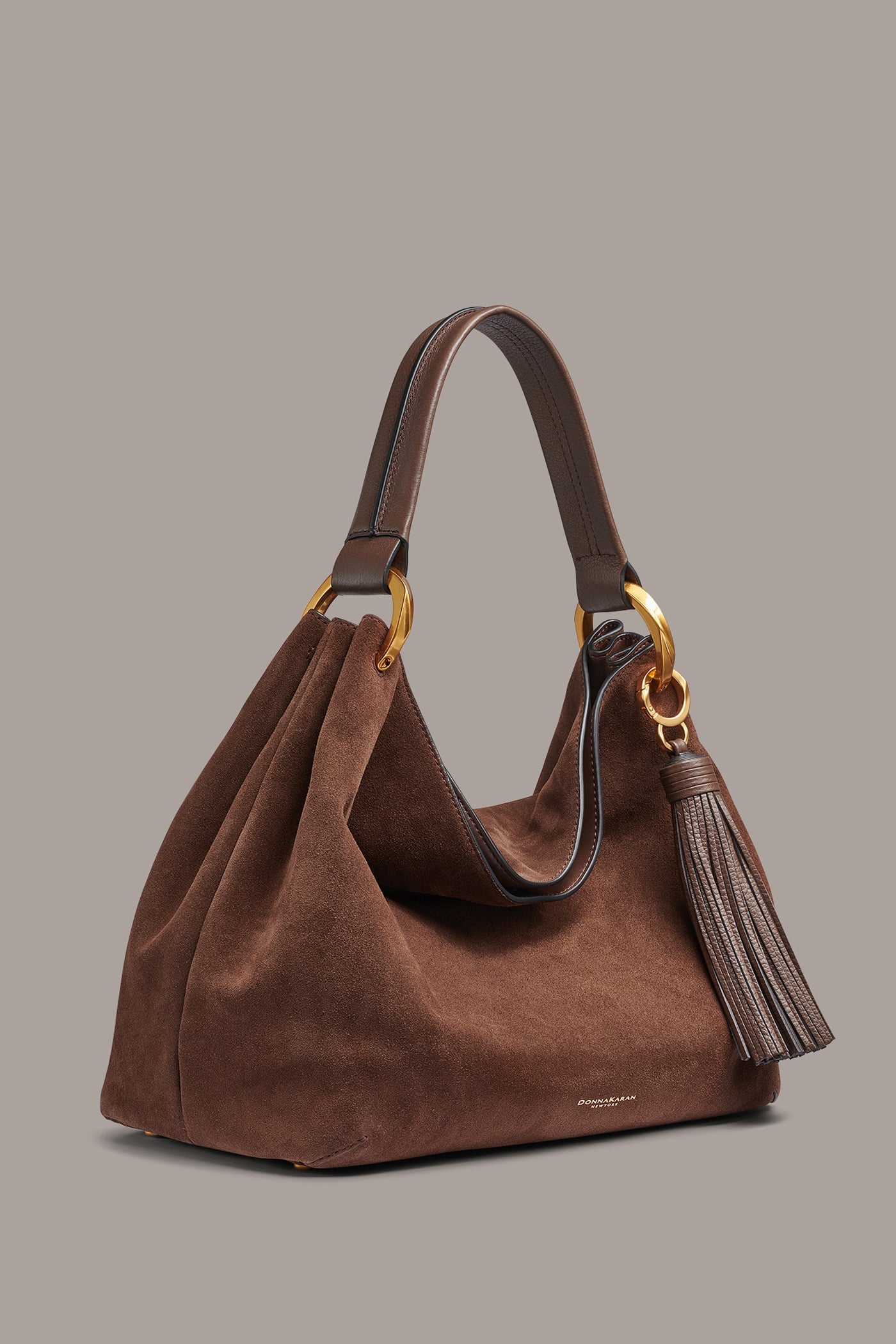 Chocolate GLENWOOD SHOULDER BAG Donna Karan