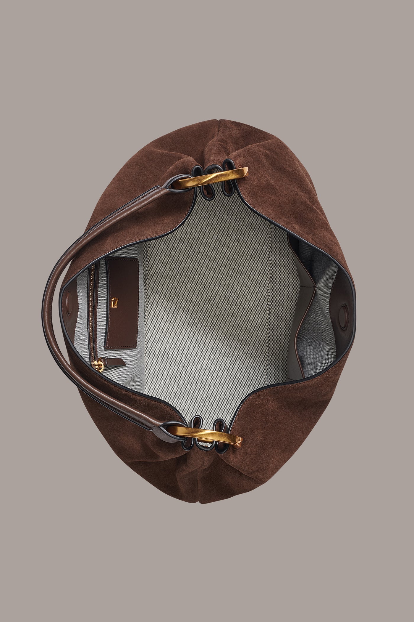 Chocolate GLENWOOD SHOULDER BAG Donna Karan