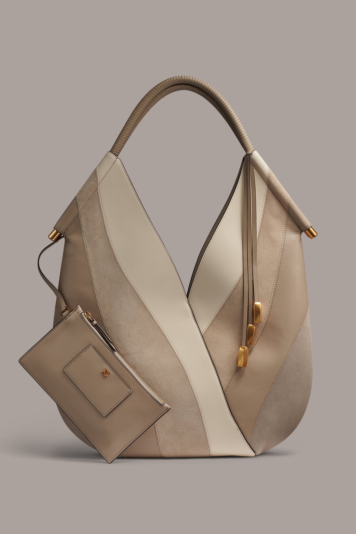 Neutral Multi BALDWIN SHOULDER BAG Donna Karan