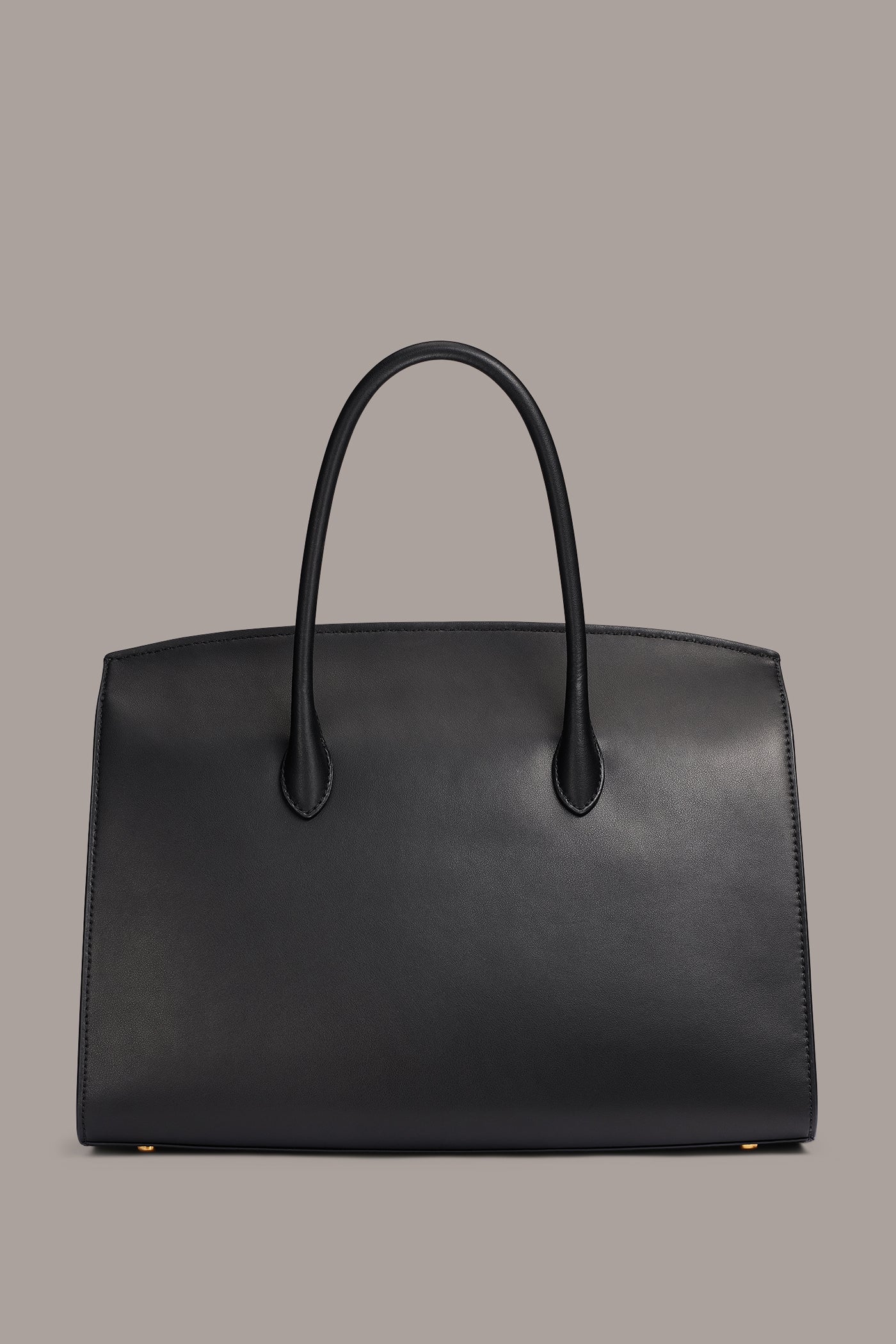 Black / Gold LODEN SATCHEL Donna Karan