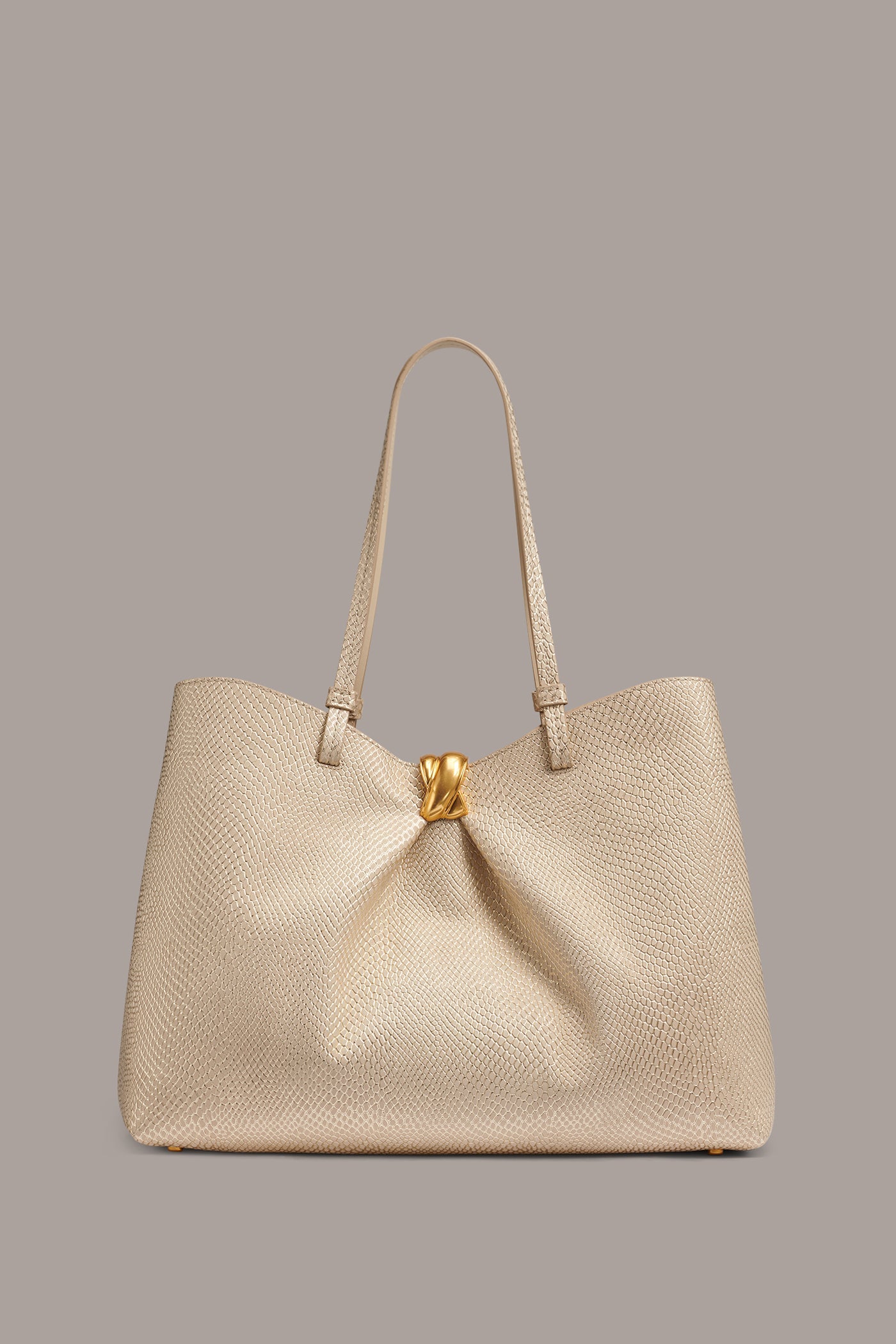 Metallic Bone CAMBRIC SNAKE TOTE Donna Karan
