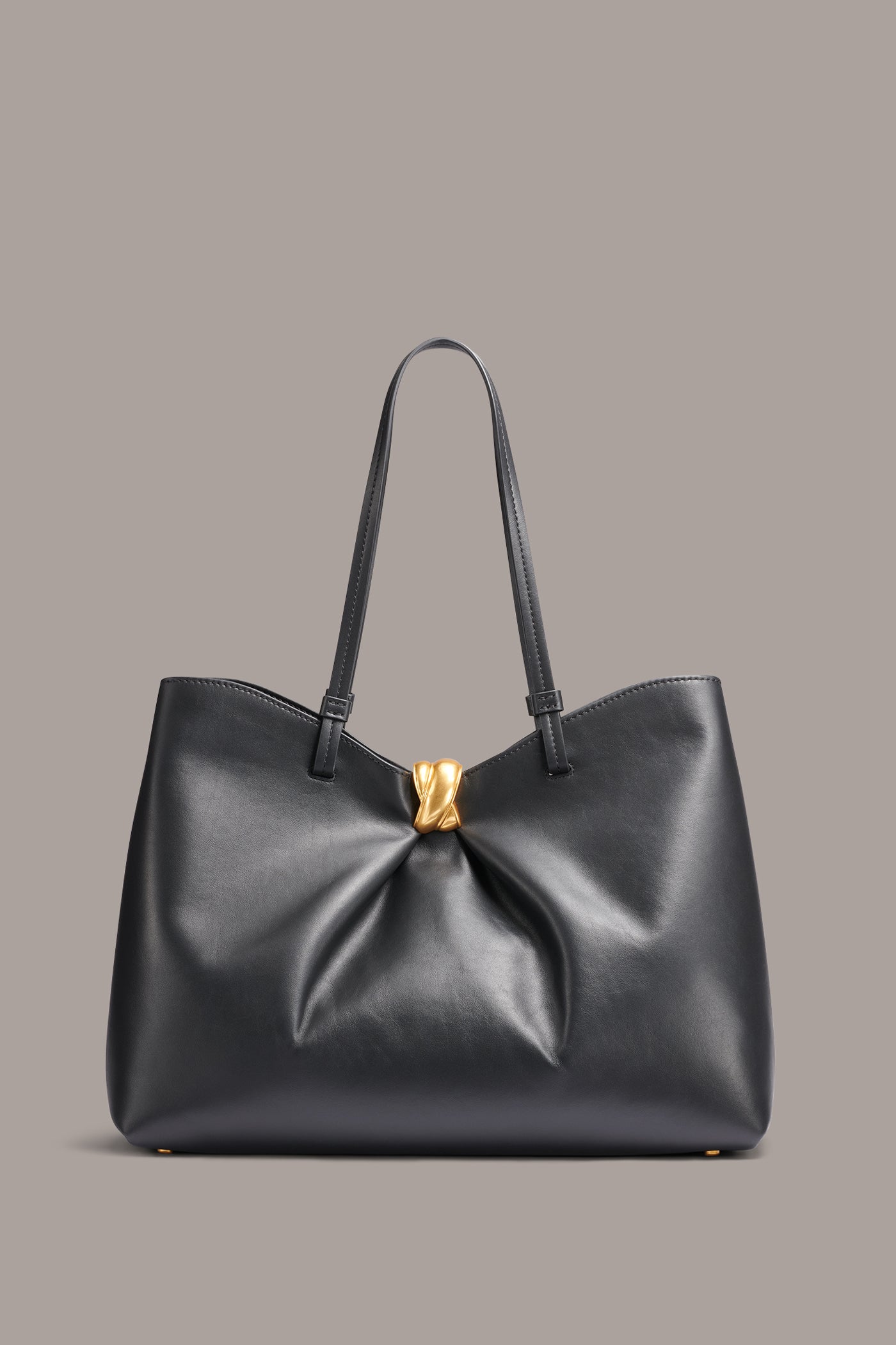 Black / Gold CAMBRIC TOTE Donna Karan