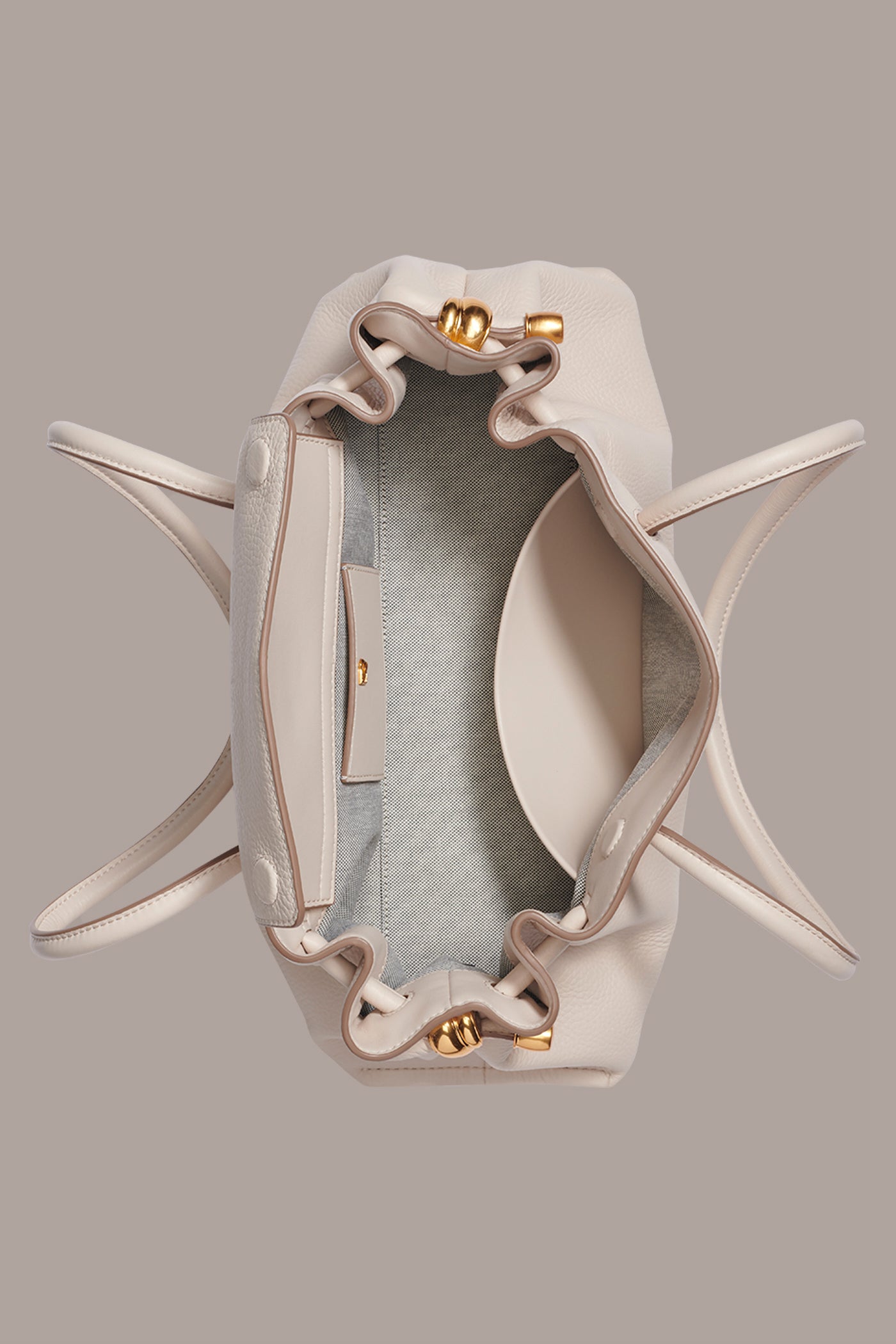 SAND CASHMERE MEDIUM TOTE Donna Karan