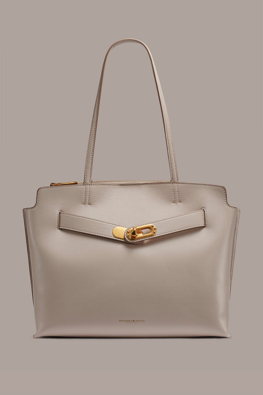 Sand BRIDGEHAMPTON LEATHER TOTE Donna Karan