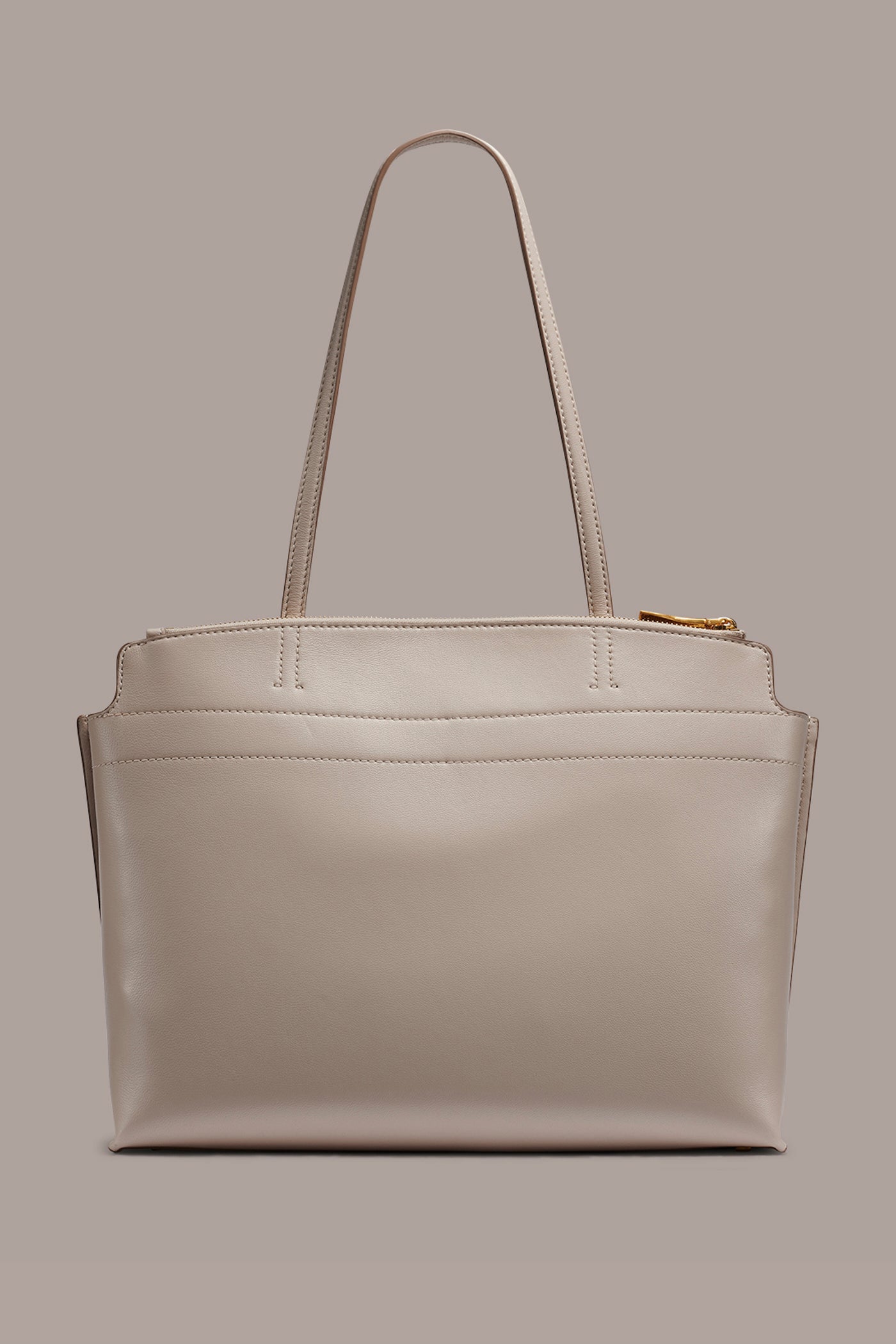 Sand BRIDGEHAMPTON LEATHER TOTE Donna Karan